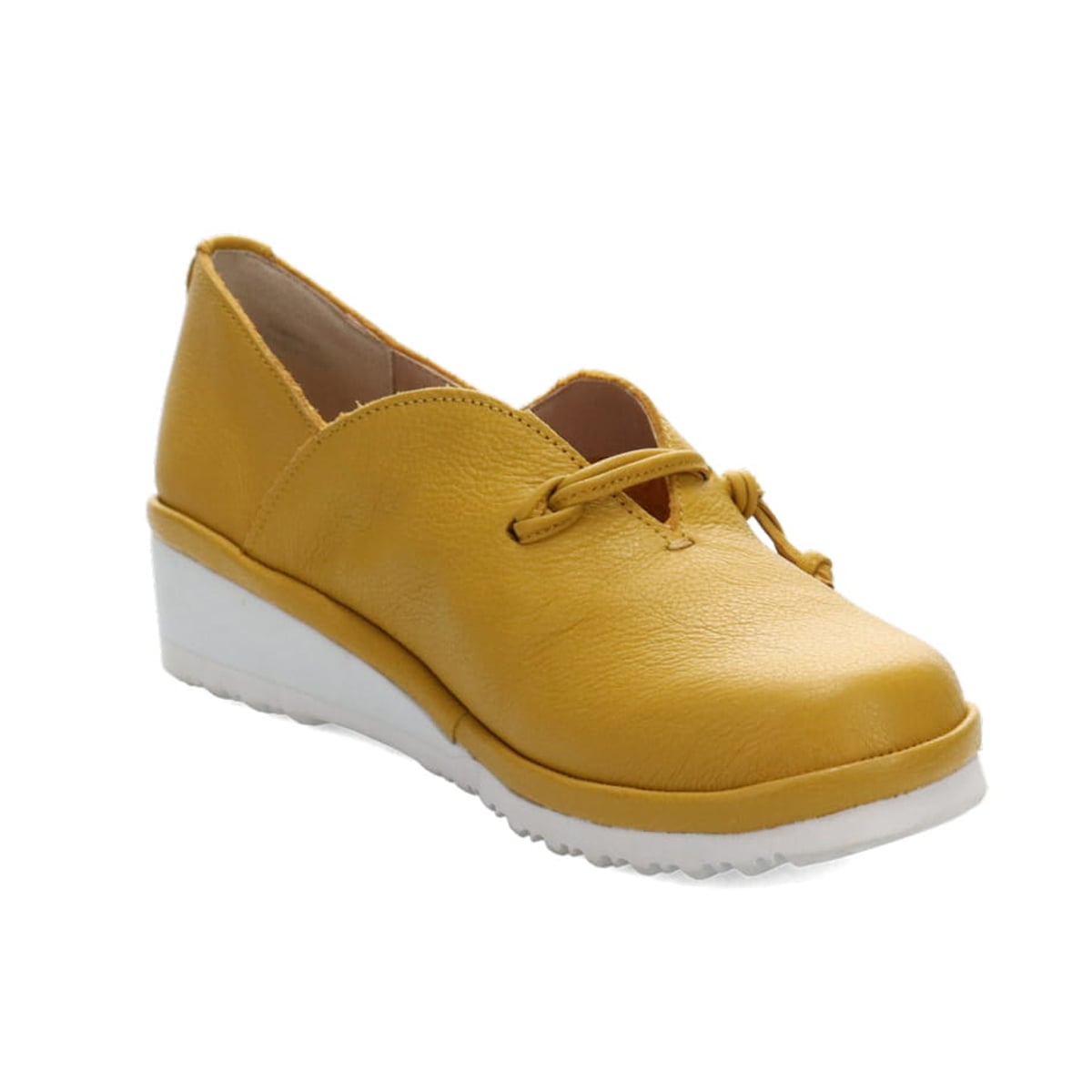 Ｃｉｔｙ　Ｇｏｌｆ ゆったり足入れのプラット製法 4Eカジュアルシューズ GFL20109 MUSTARD 23.0