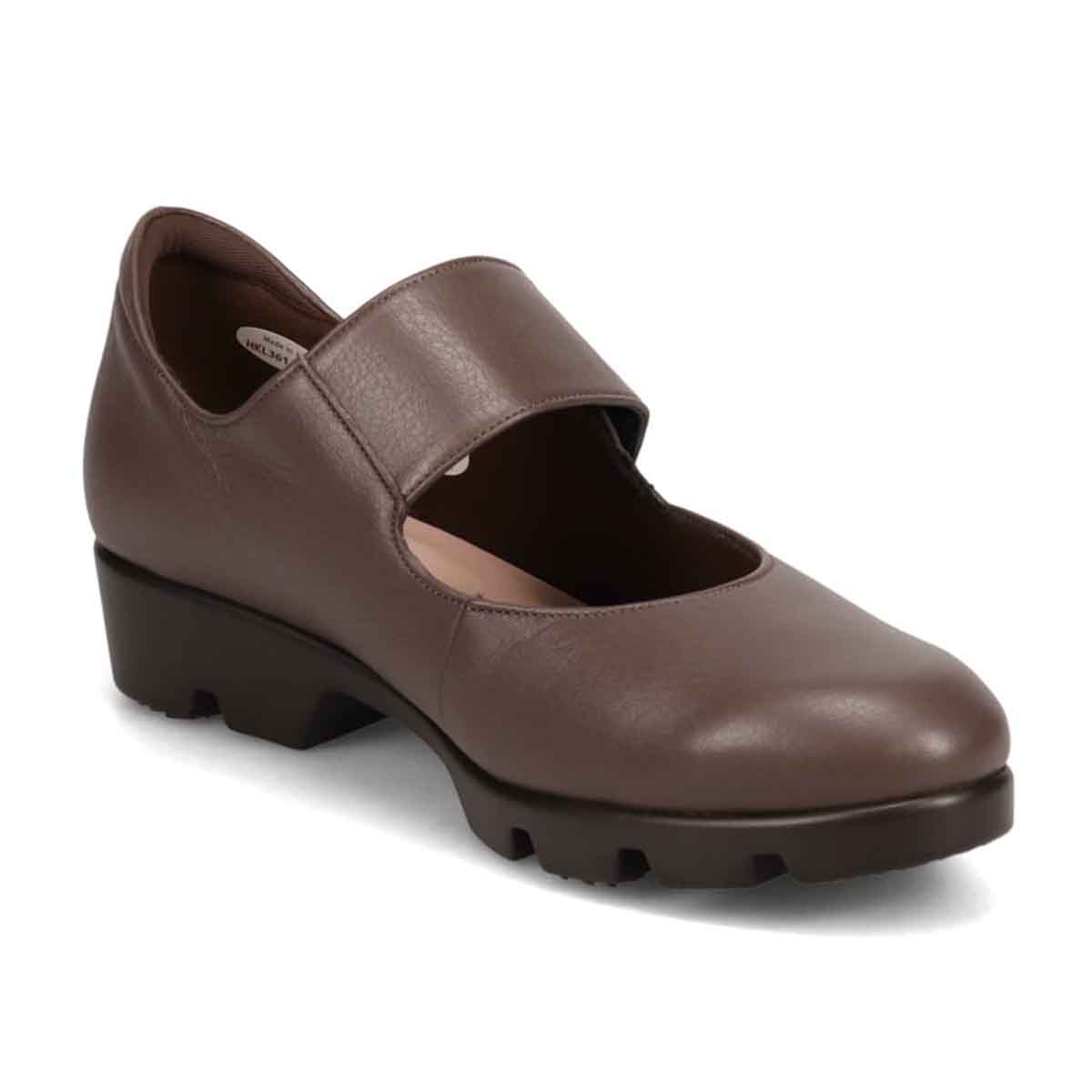 HIROKO KOSHINO 軽やかな履き心地♪甲ベルト付き カジュアルパンプス  HKL3614 D-OAK/D-OAK 23.0