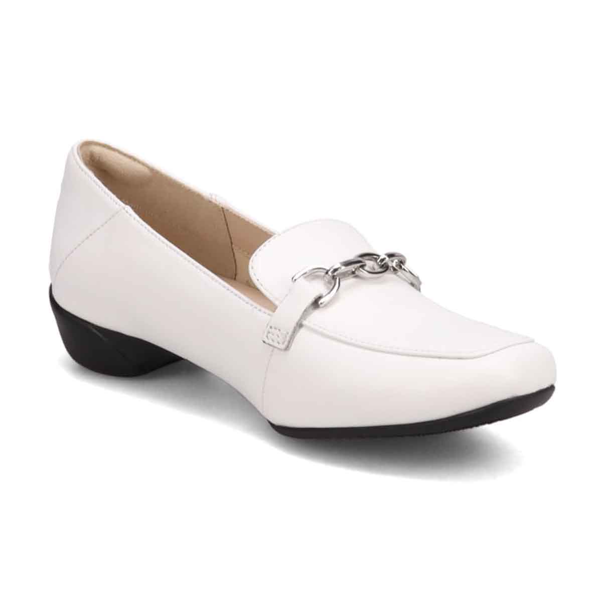 HIROKO KOSHINO  モールドソール・モカパンプス   HKL7524 WHITE 23.0