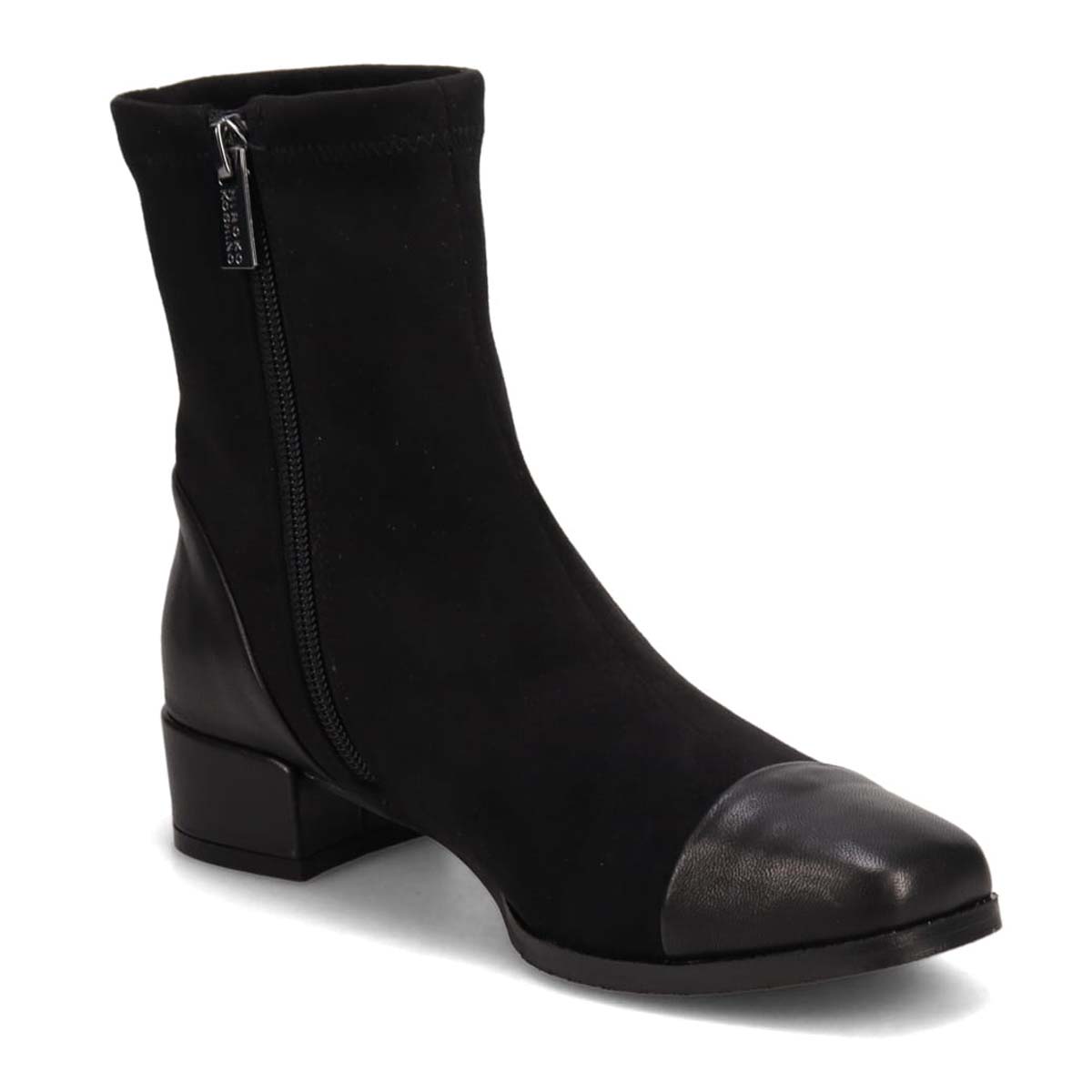 HIROKO KOSHINO 撥水加工ショートブーツ　HKL8005 BLACK-SILKY 23.0