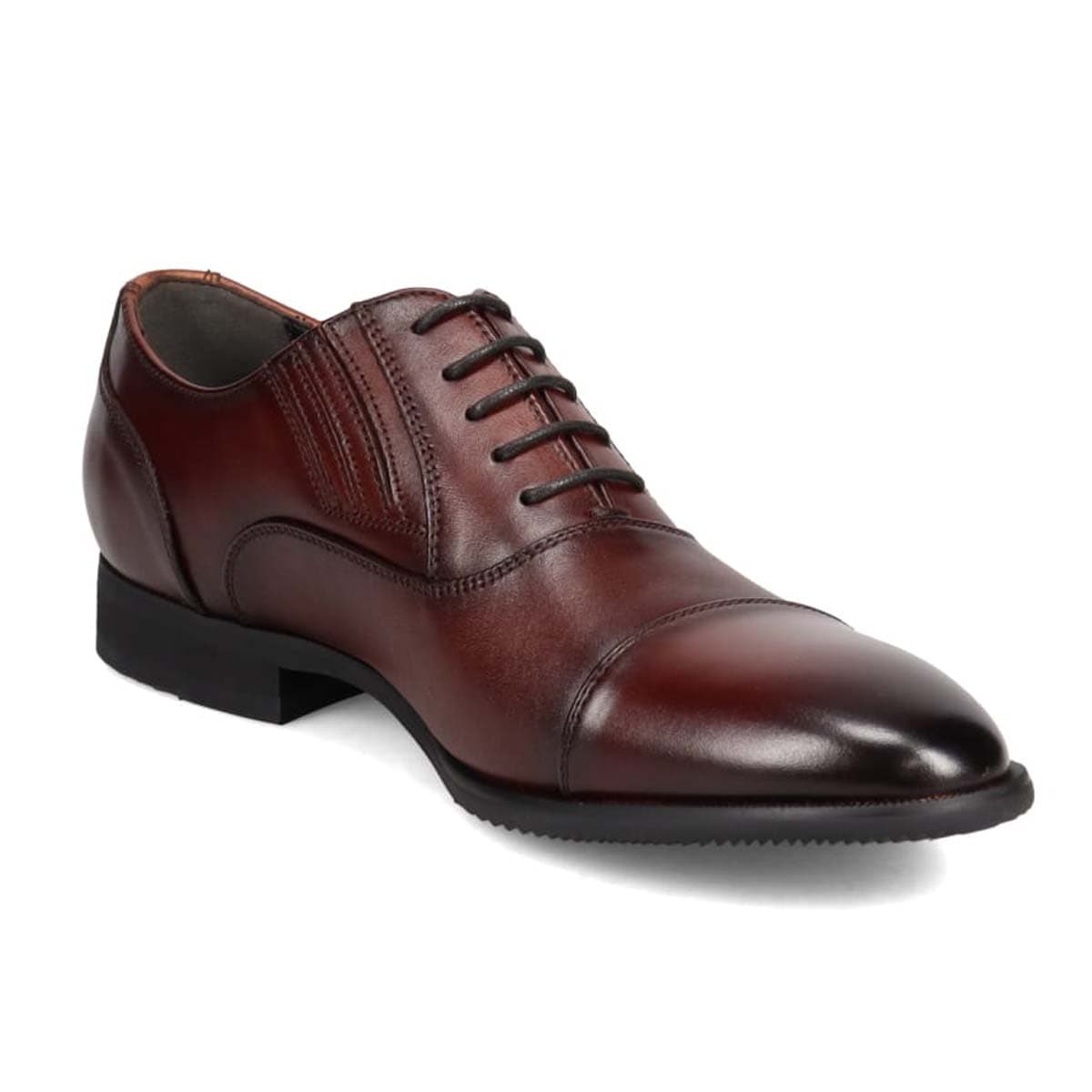 【大きいサイズ】HIROKO KOSHINO HOMME  メンズ エレガント 内羽根ストレートチップドレスシューズ　HR5005 BROWN 28.0