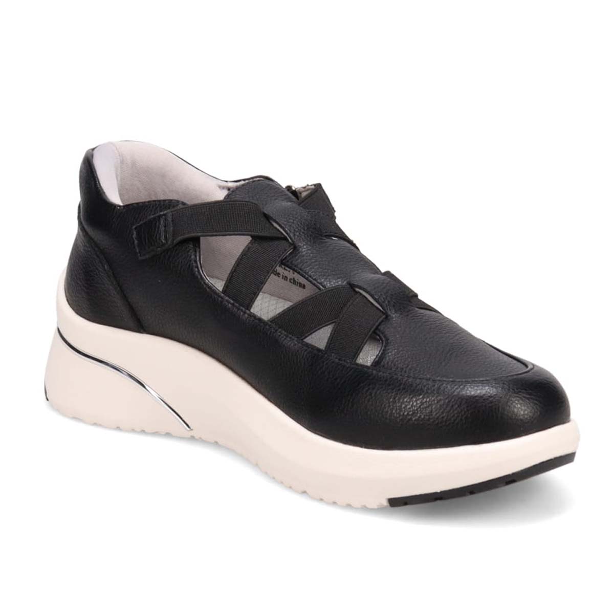 HIROKO KOSHINO FEMME クイックフィット ストラップ付スリッポンシューズ　HRL5009 BLACK 23.0