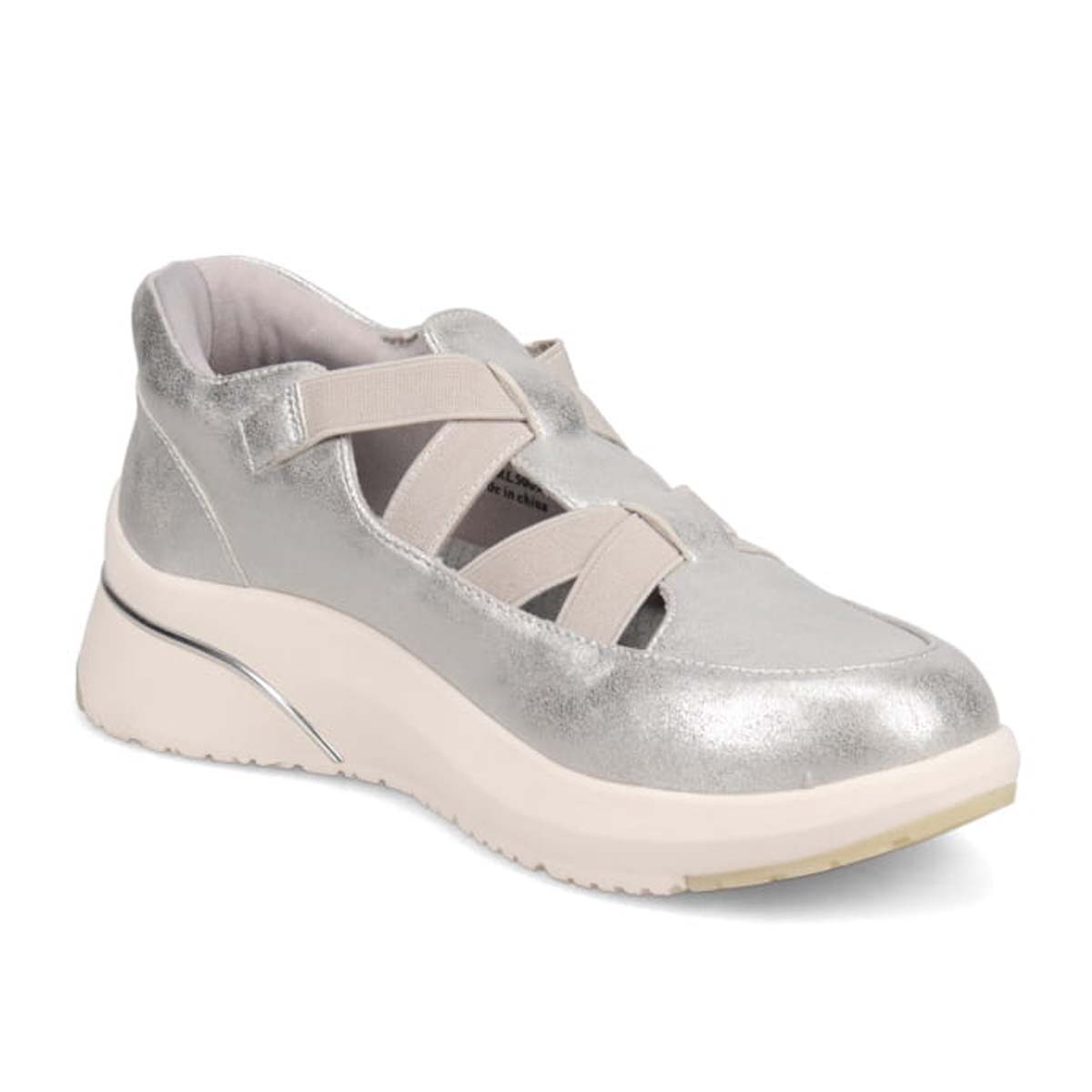 HIROKO KOSHINO FEMME クイックフィット ストラップ付スリッポンシューズ　HRL5009 SILVER 23.0