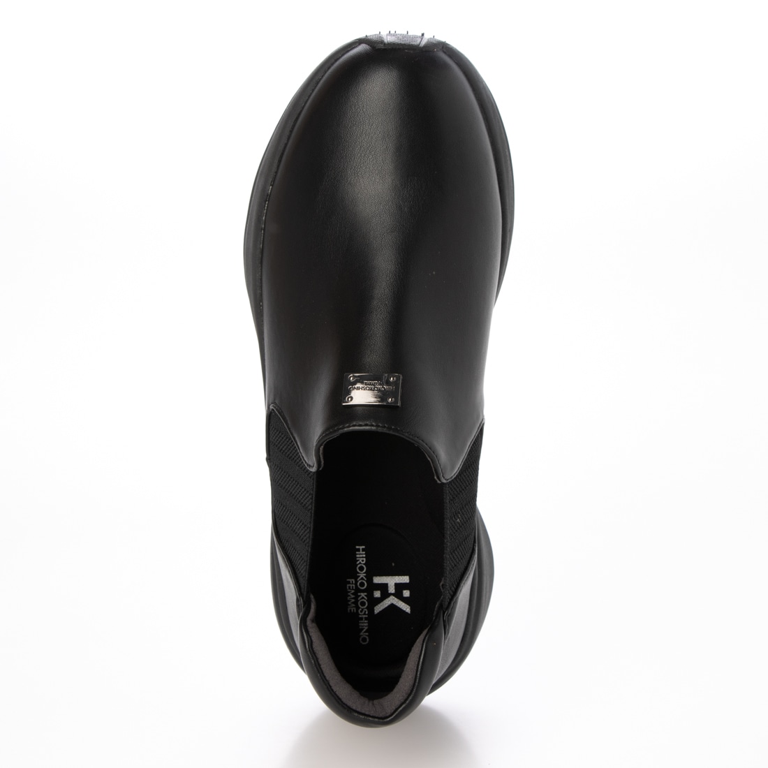 HIROKO KOSHINO FEMME シンプルなサイドゴアブーティ HRL5012 BLACK 23.0