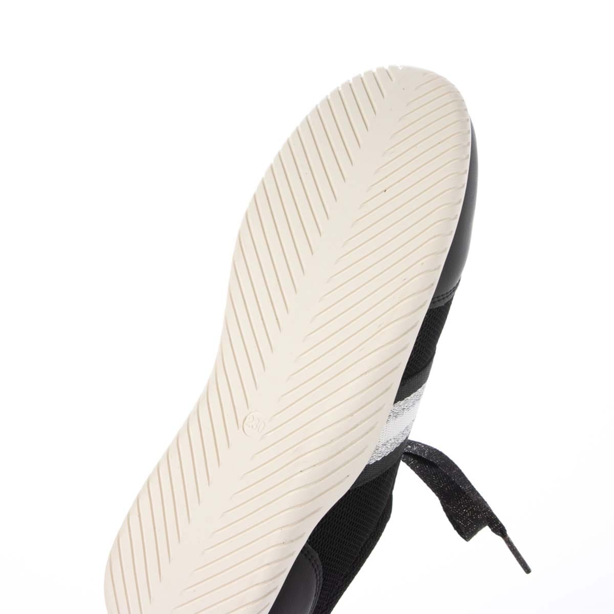 HIROKO KOSHINO FEMME キラキラ輝くメッシュに心躍る。バレエスニーカー　HRL7000 BLACK 23.0