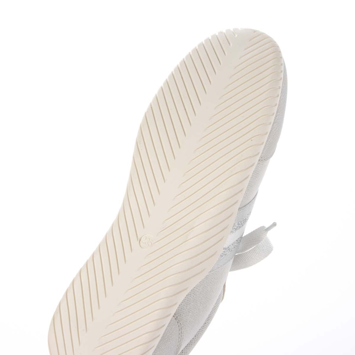 HIROKO KOSHINO FEMME キラキラ輝くメッシュに心躍る。バレエスニーカー　HRL7000 SILVER 23.0