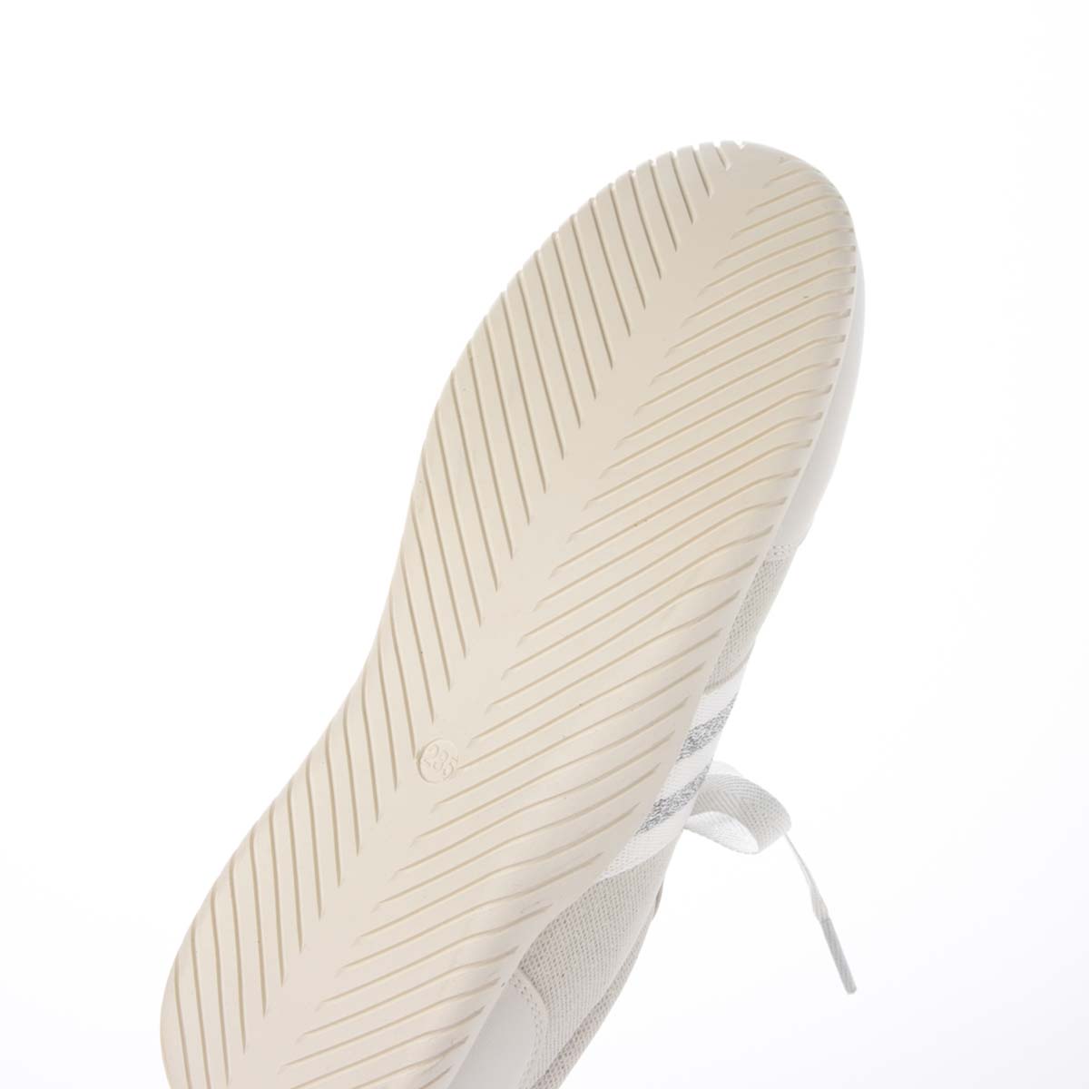 HIROKO KOSHINO FEMME キラキラ輝くメッシュに心躍る。バレエスニーカー　HRL7000 WHITE 23.0