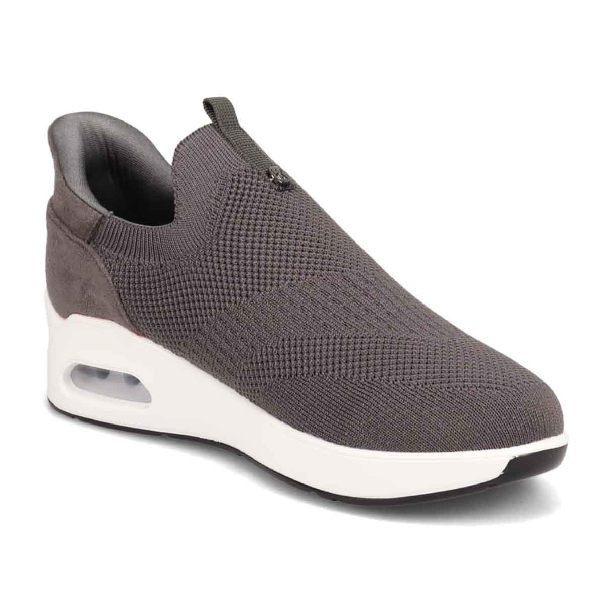 HIROKO KOSHINO FEMMEシンプルニットのスリッポンスニーカー HRL9000 D-GRAY 23.0