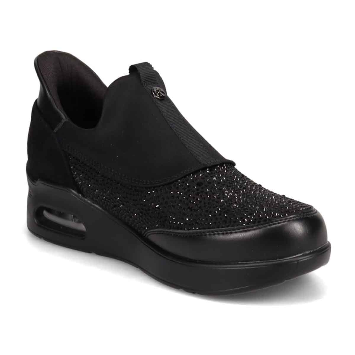 【撥水加工】HIROKO KOSHINO FEMME 大人のクイックフィットスニーカー HRL9001 BLACK 23