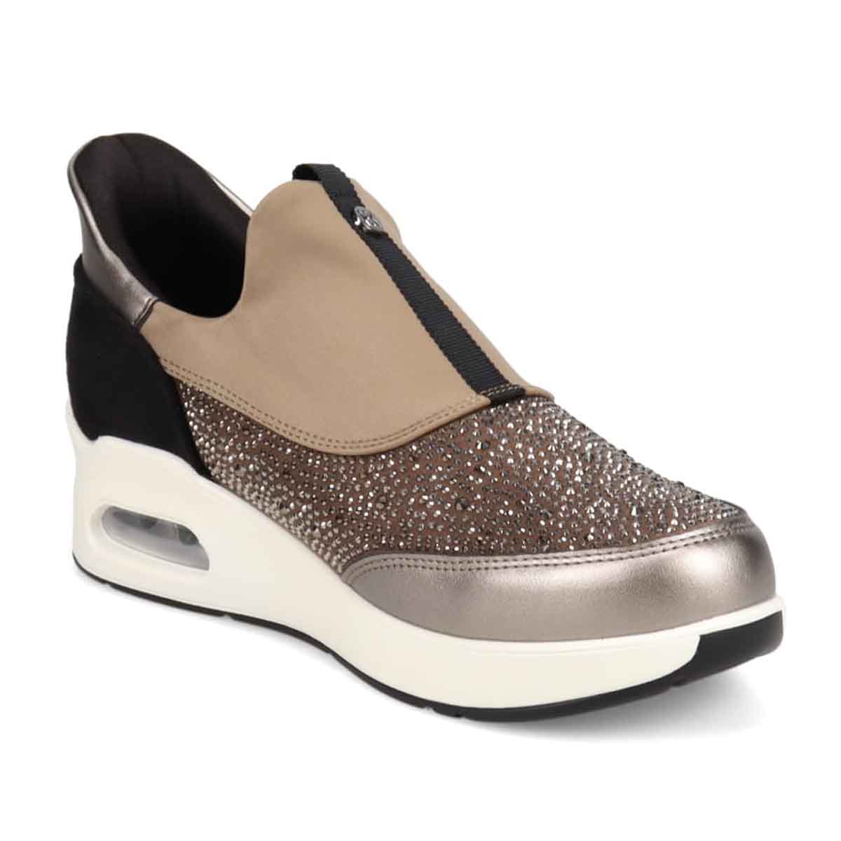 【撥水加工】HIROKO KOSHINO FEMME 大人のクイックフィットスニーカー HRL9001 OAK 23