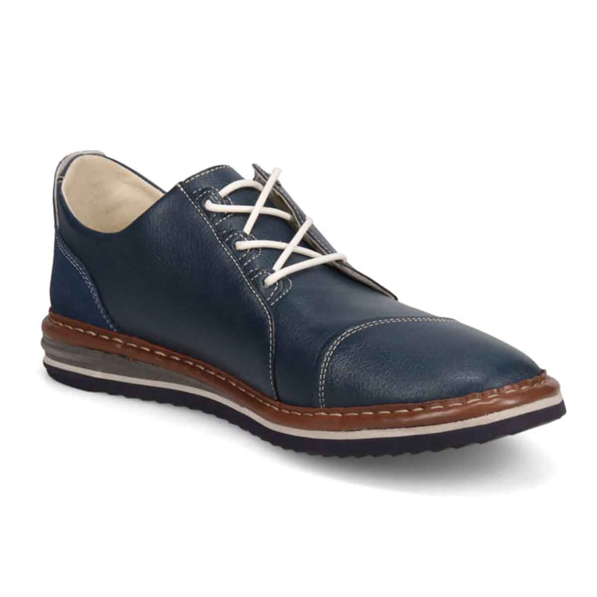 ランバンオンブルー LANVIN en Bleu 「Recovery Shiatsu Insole」搭載で指圧効果により血行を115％促進。LANVIN en Bleu　レースアップ カジュアルシューズ  LB1014XR NAVY 25.0