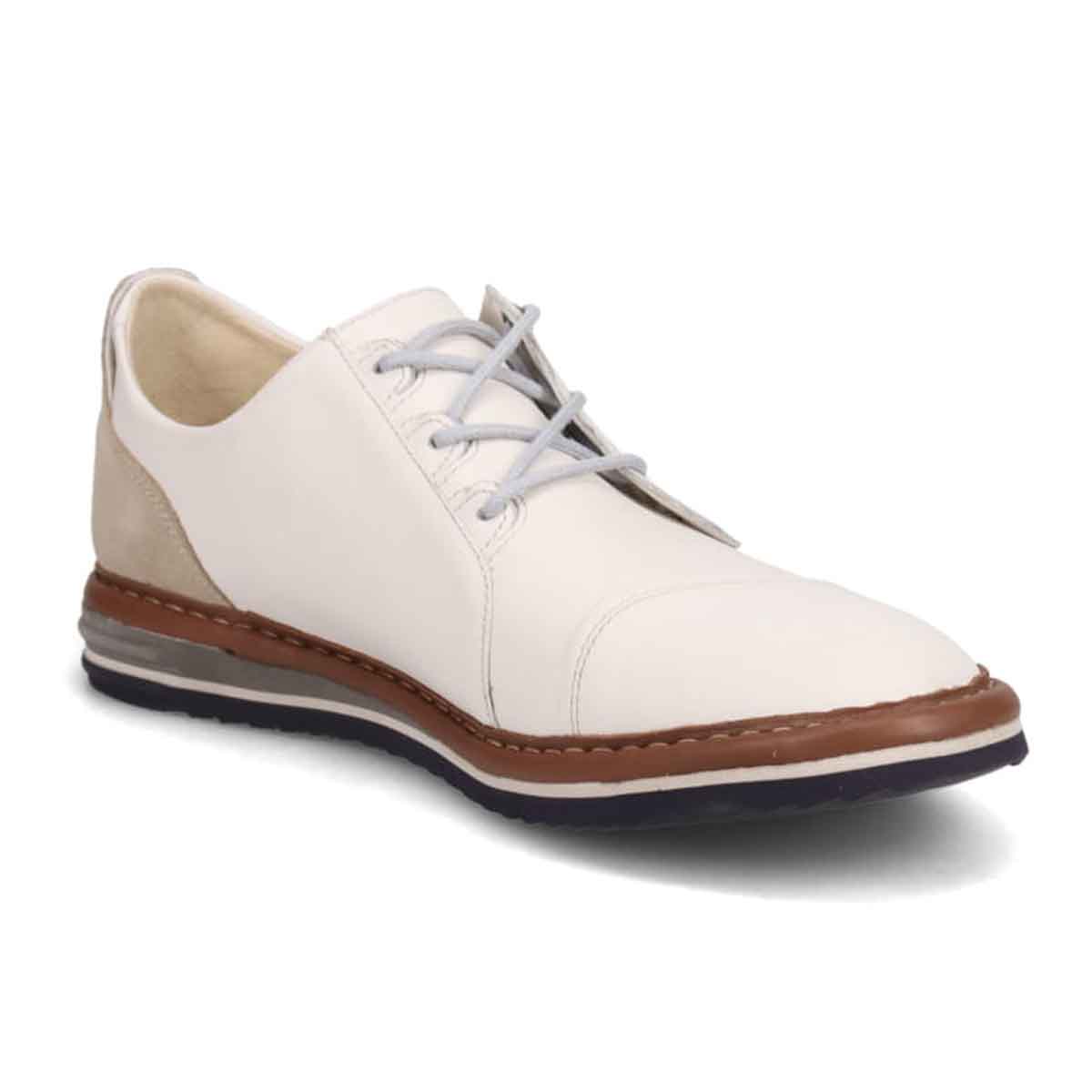 ランバンオンブルー LANVIN en Bleu 「Recovery Shiatsu Insole」搭載で指圧効果により血行を115％促進。LANVIN en Bleu　レースアップ カジュアルシューズ  LB1014XR WHITE 25.0