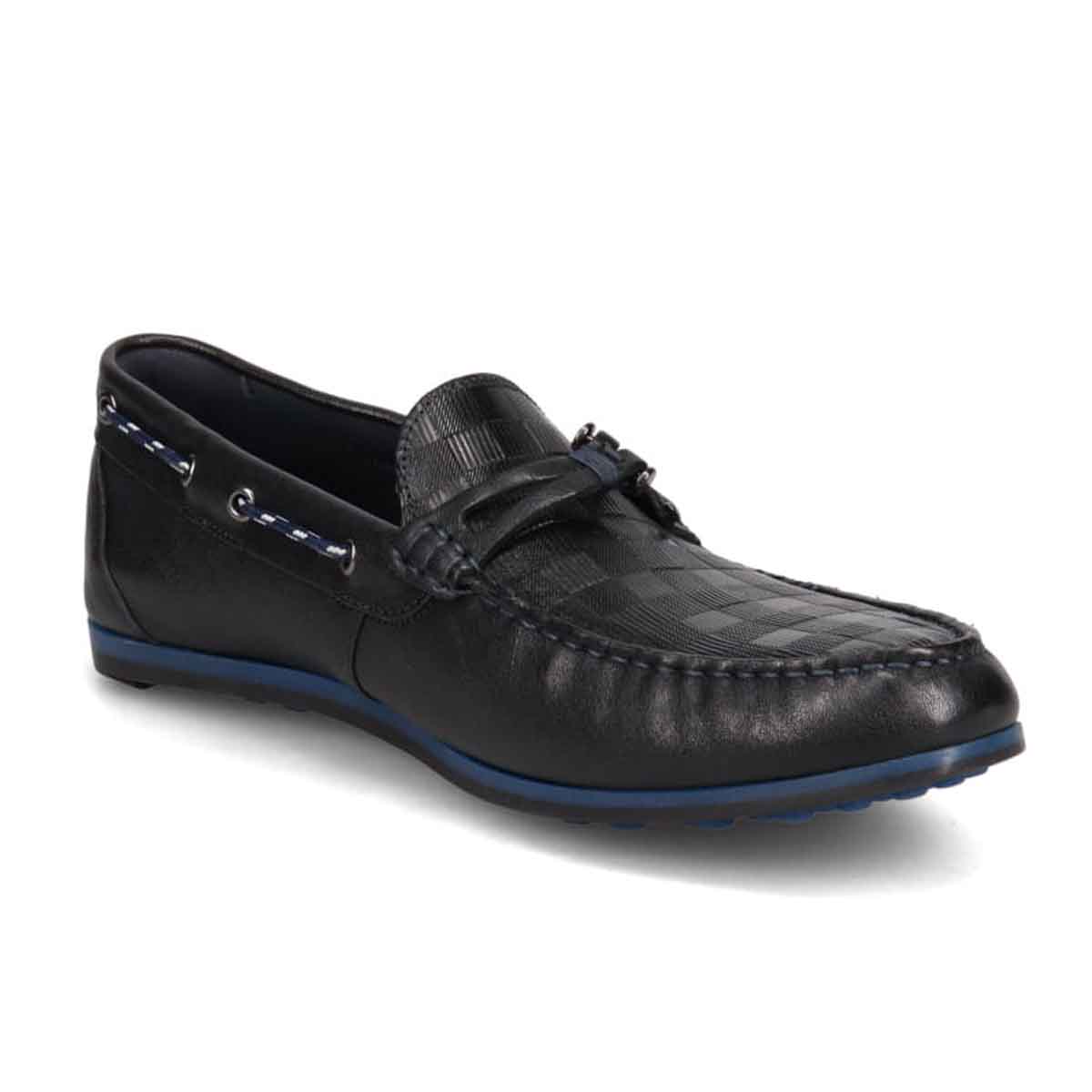 ランバンオンブルー LANVIN en Bleu 「Recovery Shiatsu Insole」搭載で指圧効果により血行をよくする。ローファースリップオンシューズ  LB1017XR BLACK 25.0