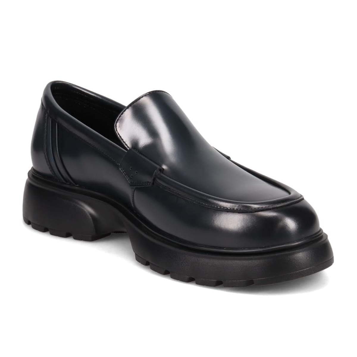 ランバンオンブルー LANVIN en Bleu 「リカバリーインソール」搭載で指圧効果により血行を115％促進。ユーチップスリッポンドレスカジュアルシューズ　LB3002XR D-GRAY 25.0