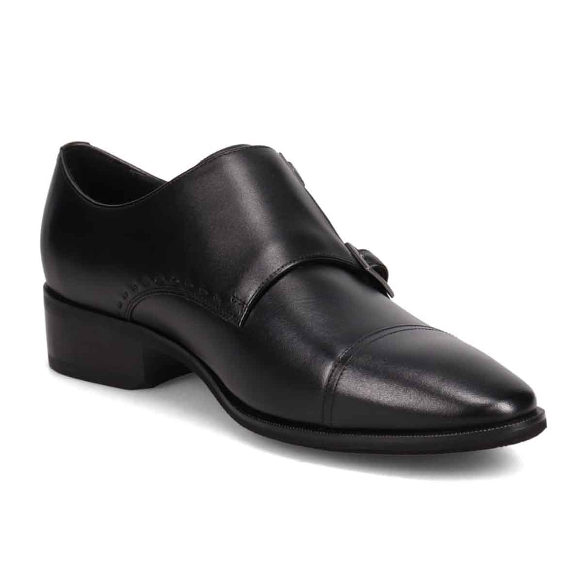 ランバンコレクション LANVIN COLLECTION 「Recovery Shiatsu Insole」搭載で指圧効果により血行をよくする。ダブルモンクストラップドレスシューズ　LV1021XR BLACK 25.0