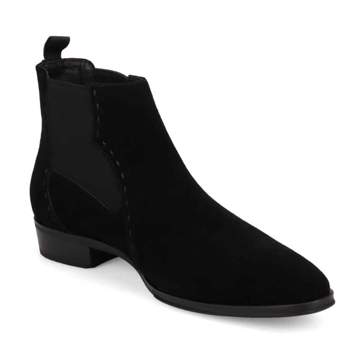 ランバンコレクション LANVIN COLLECTION 「Recovery Shiatsu Insole」搭載で指圧効果により血行をよくする。本革サイドゴアブーツ　LV1022XR BLACK-SILKY 25