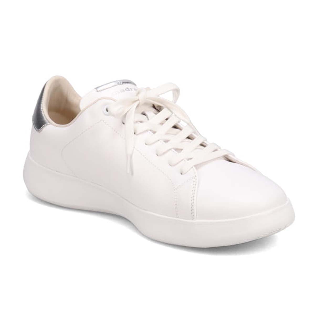 マドラス madras 特許 リカバリーメタインソール搭載シューズ シンプル極めた メンズコートスニーカーM5211MT WHITE/SILVER 25