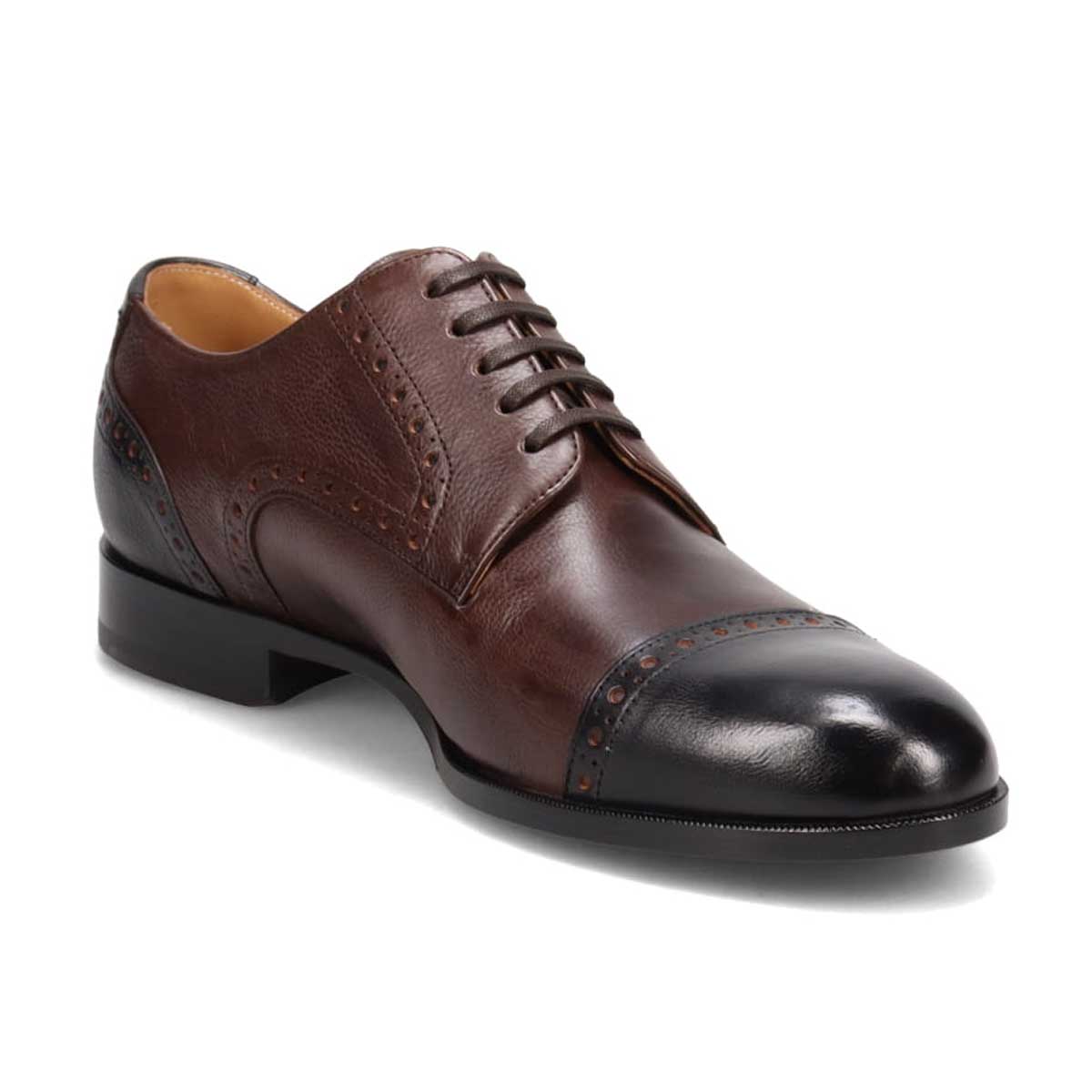 マドラス madras metaインソール  外羽根ストレートチップビジネスシューズ M556MT BLACK/BROWN 25.0