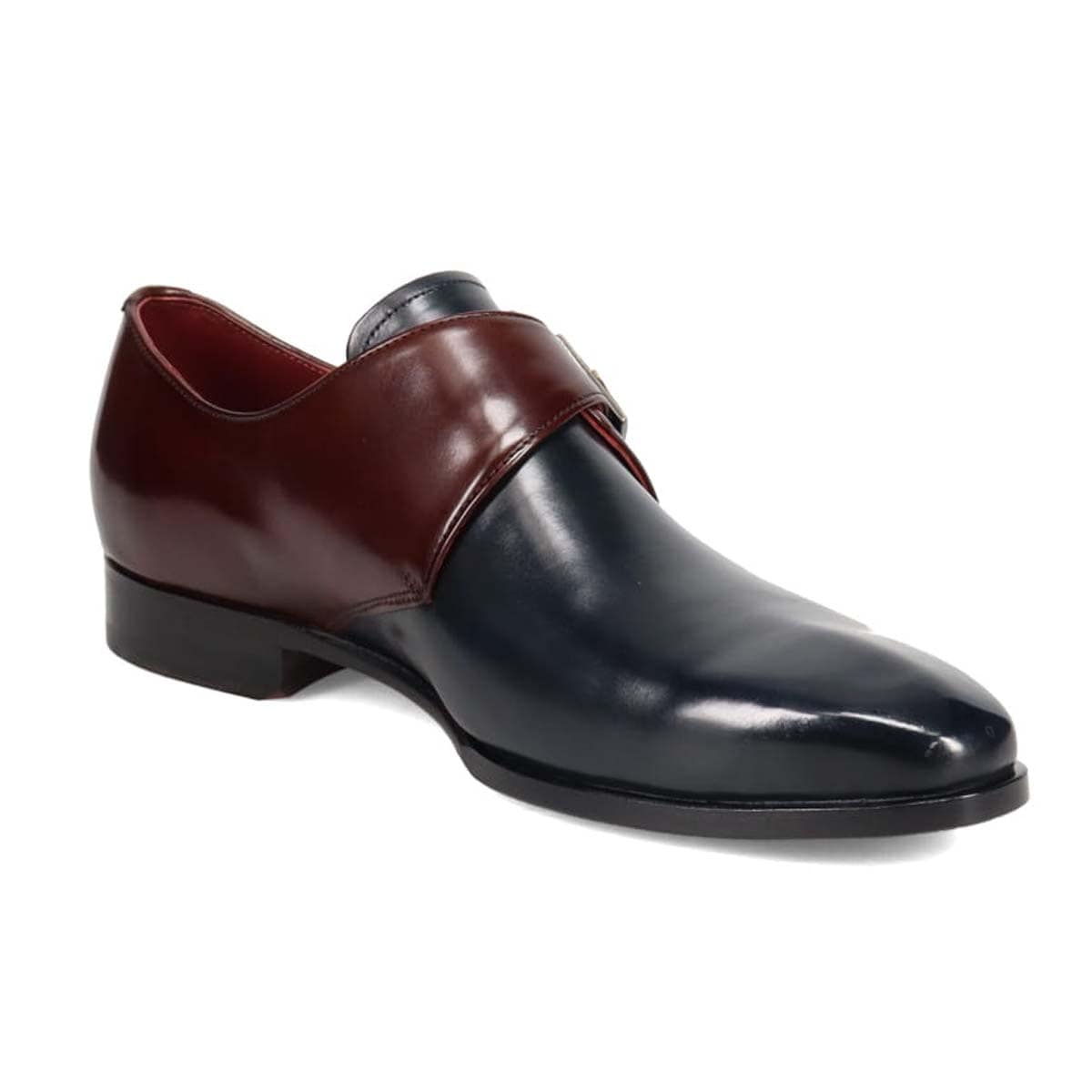 マドラス madras metaインソール搭載シューズ  モンクストラップドレスシューズ　M559MT NAVY/D-BROWN 25.0