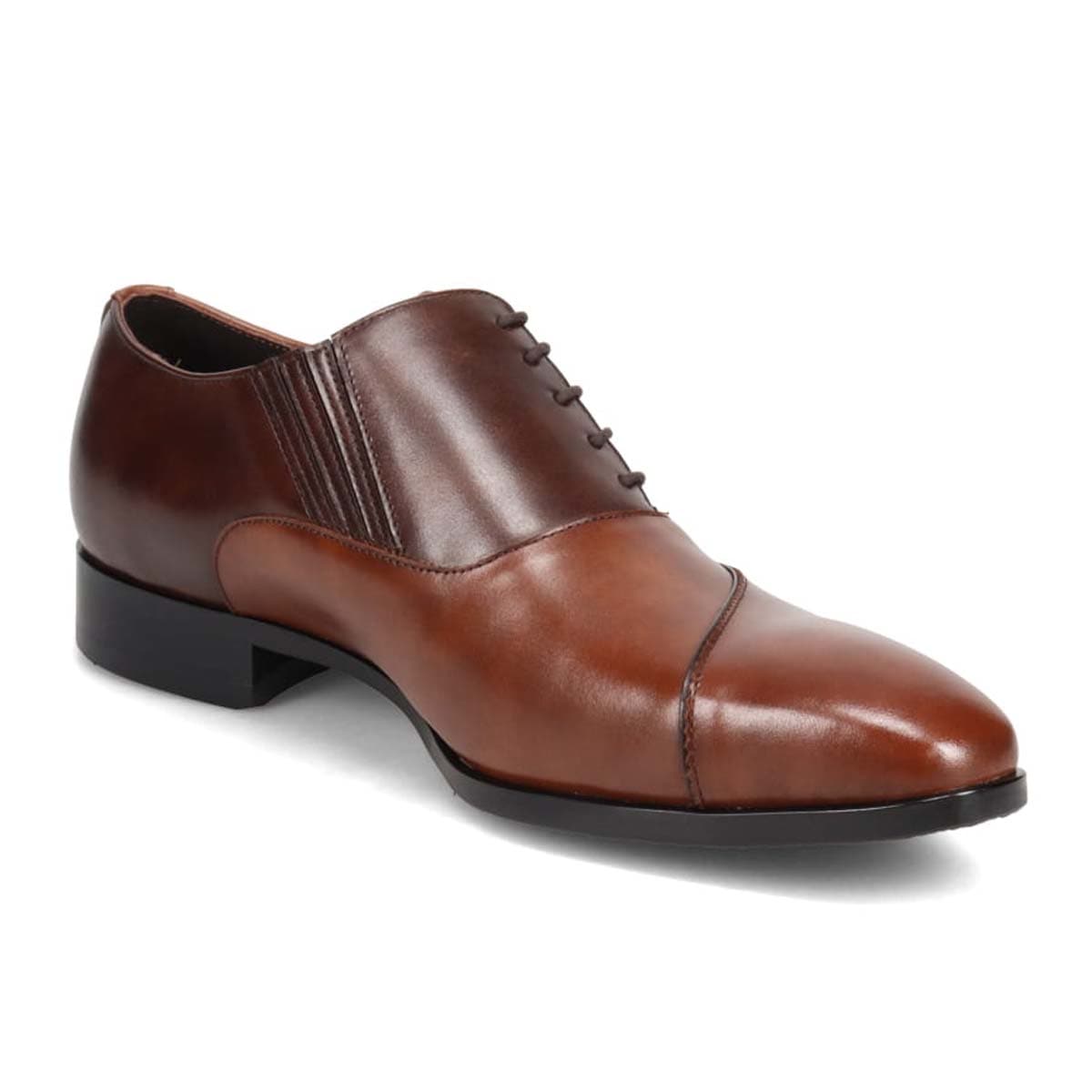 マドラス madras metaインソール搭載シューズ  サイドレースドレスシューズ　M643MT BROWN/DARKBROWN 25.0