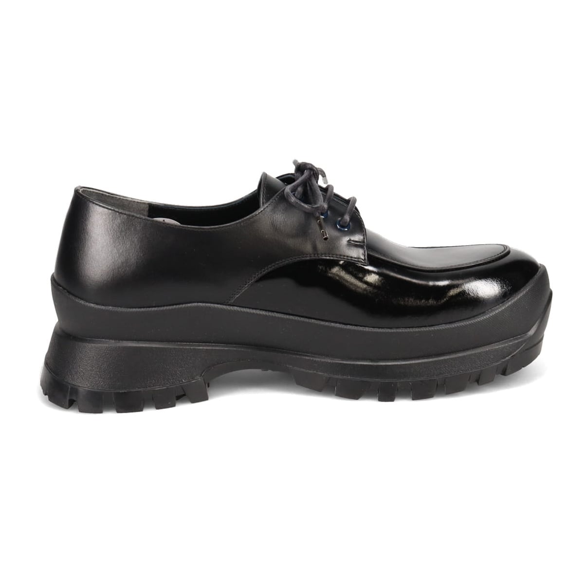 マドラス東京ファクトリー製 Vibramソール 厚底レースアップシューズ  MAL0038 BLACK M　(23.0～23.5)