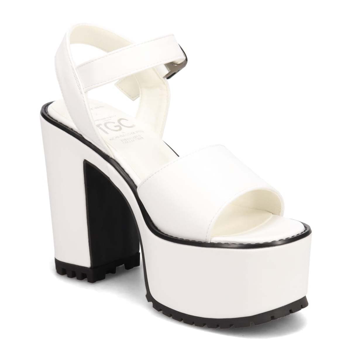 圧倒的な美脚見え！マドラス madras TGC in あいち・なごや 2026 出演モデル着用シューズ　厚底サンダル　MAL7581TGC WHITE M（23.0cm～23.5cm）