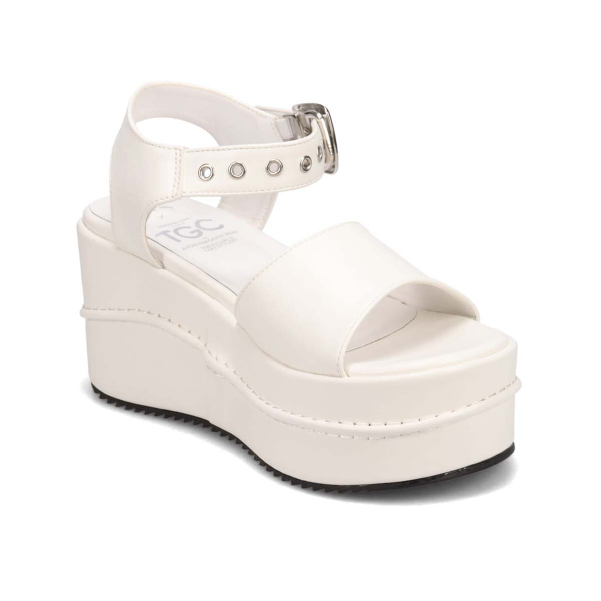 最旬トレンドを履きこなす！マドラス madras TGC in あいち・なごや 2026 出演モデル着用シューズ　厚底サンダル　MAL7583TGC WHITE M（23.0cm～23.5cm）