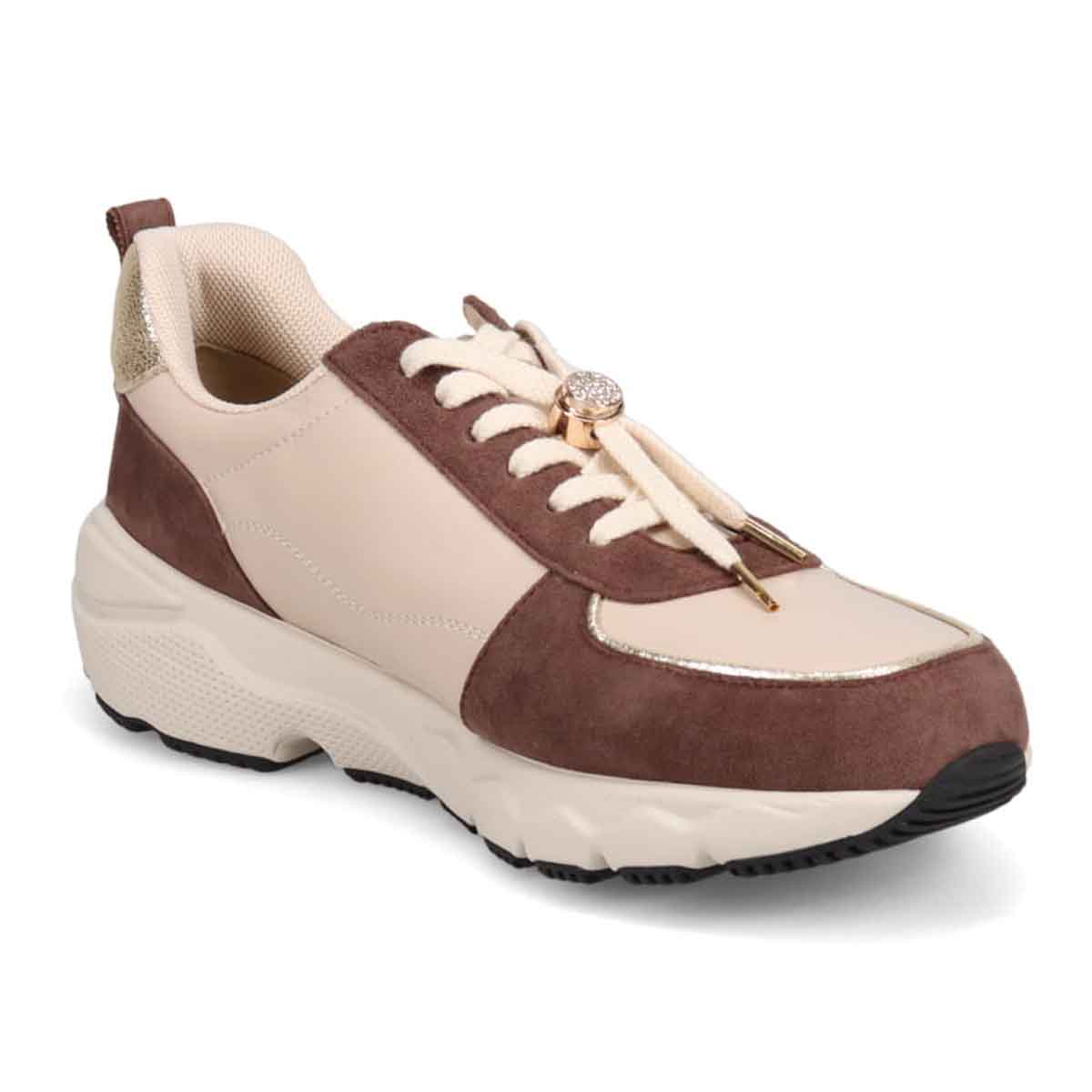 マドラス madras 特許 Recovery meta insole搭載  ゴールドがアクセントのエレガンでスタイリッシュなレザースニーカー　MAL9136AMT BROWN/C 6（23.0cm～23.5cm相当）