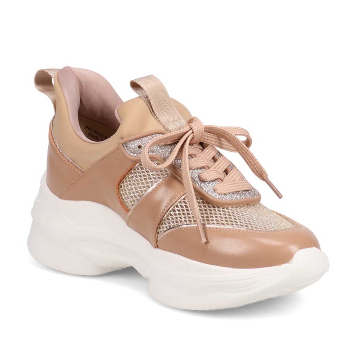 マドラス madras 特許 metaインソール搭載　スタイルアップ厚底スニーカー　MAL9159MT BEIGE 23