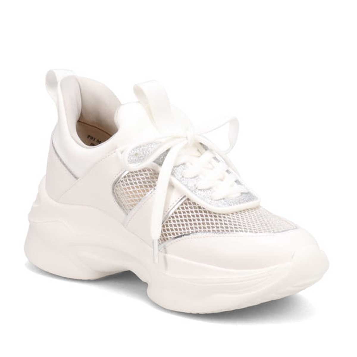 マドラス madras 特許 metaインソール搭載　スタイルアップ厚底スニーカー　MAL9159MT WHITE 23