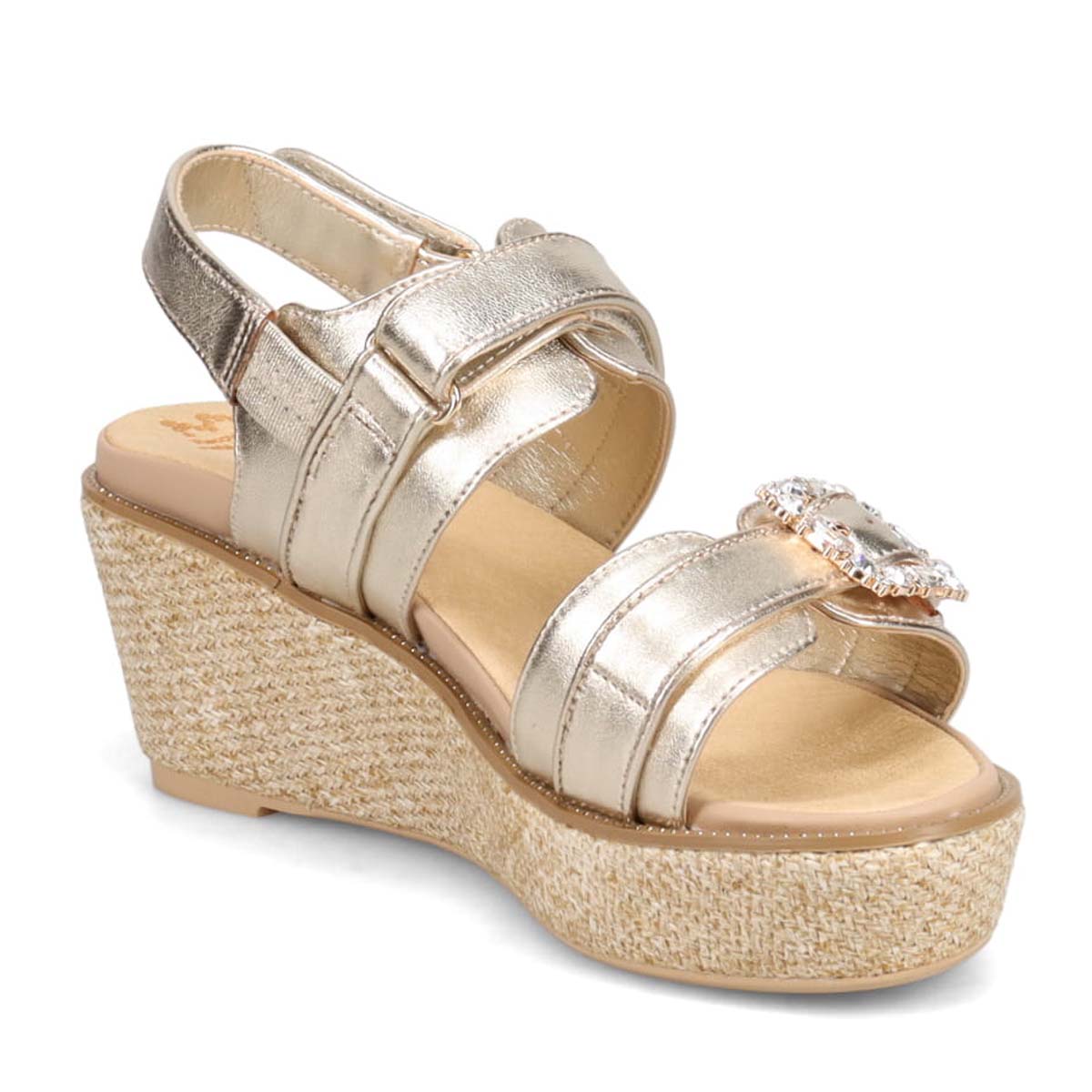 マドラス madras リカバリーmetaインソール搭載　スタイルアップ厚底サンダル　MAL9160MT GOLD M(23.5cm相当)