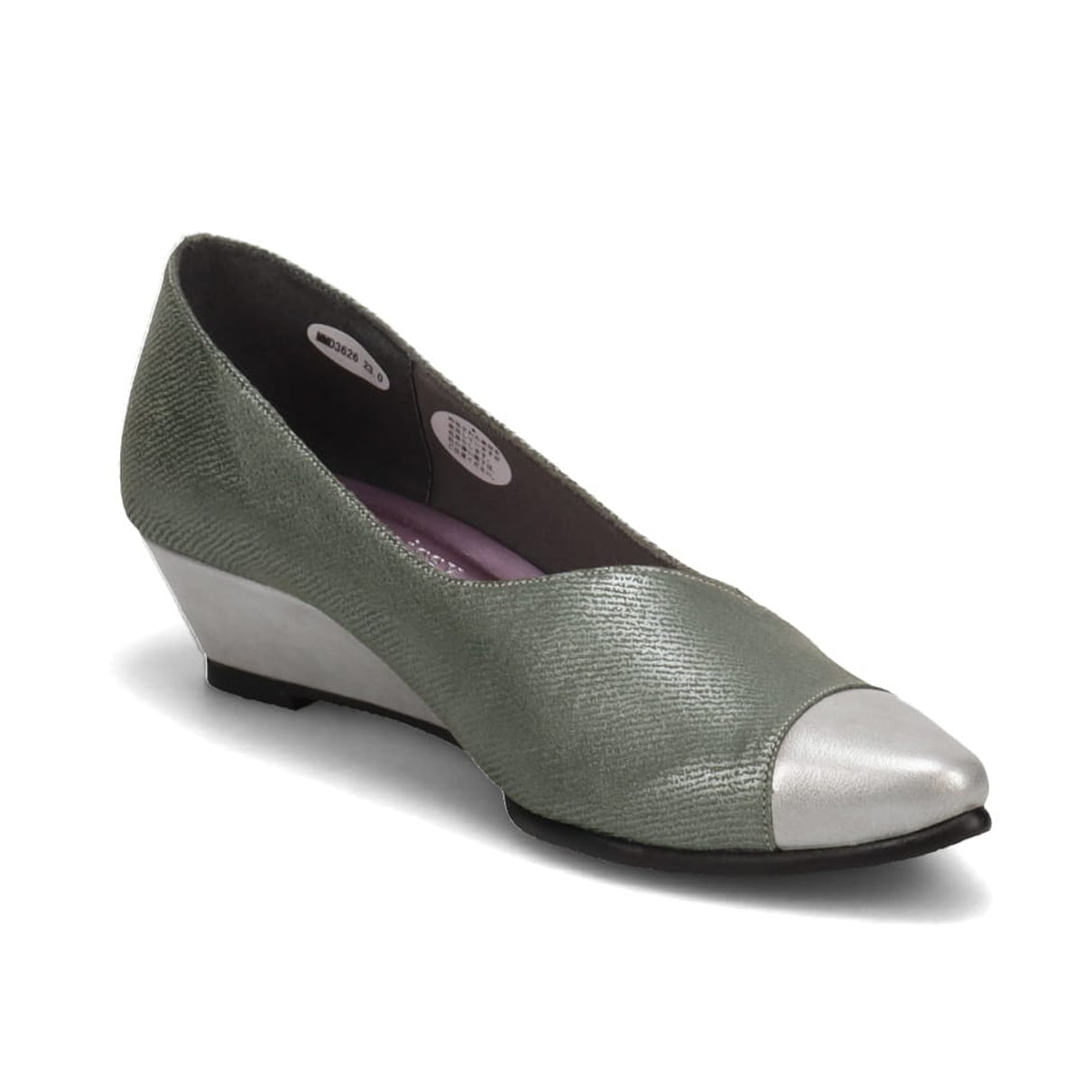 ミッシー デ ミッシー missy des missy 斜めカットが特徴のデザインパンプス MMD3626 KHAKI-PRINT 23.0