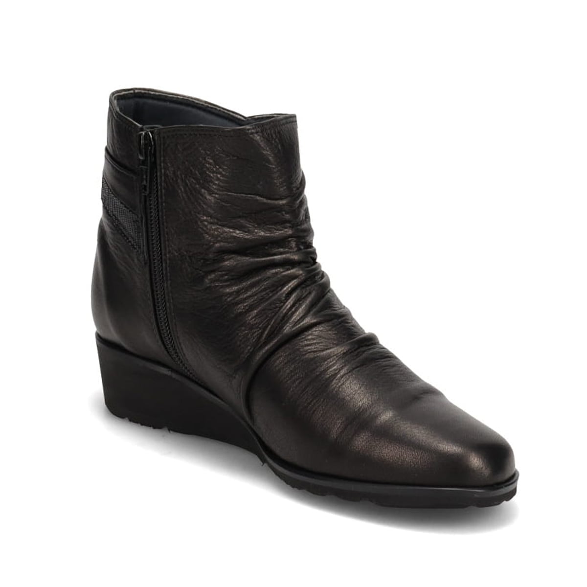 ミッシーデミッシー missy des missy しっとり＆ソフトな牛革を使用した  カジュアルブーツ  MMD4630A BLACK 23.0