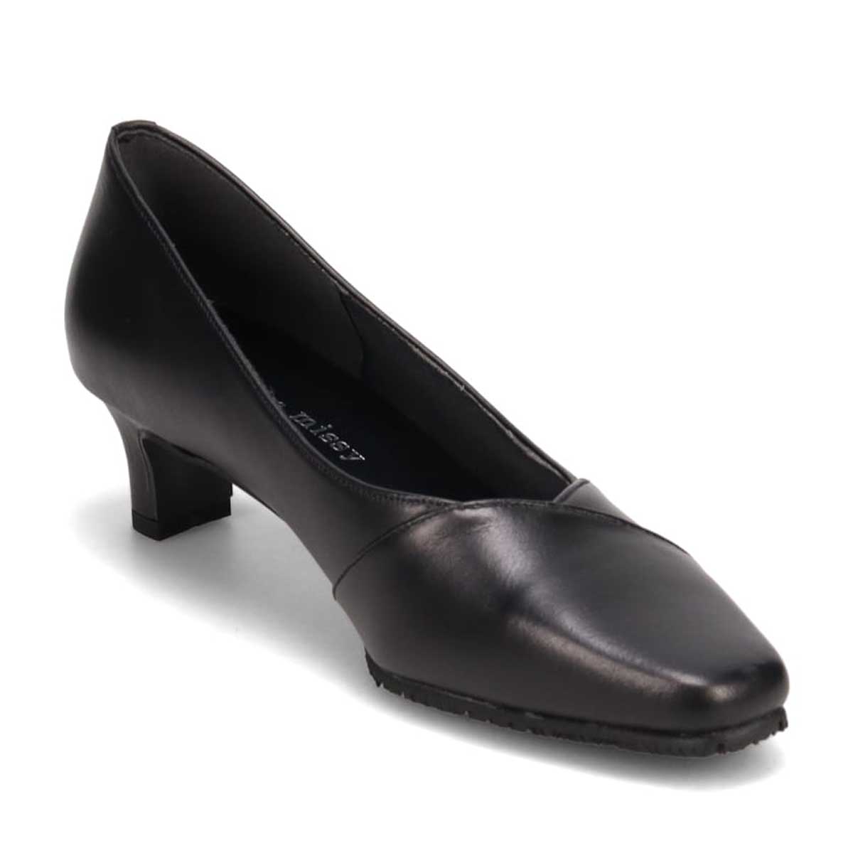 【防滑ソールタイプ】ミッシー デ ミッシー missy des missy Ｖカットラインが綺麗なデザインパンプス　MMD5149H BLACK 23.0
