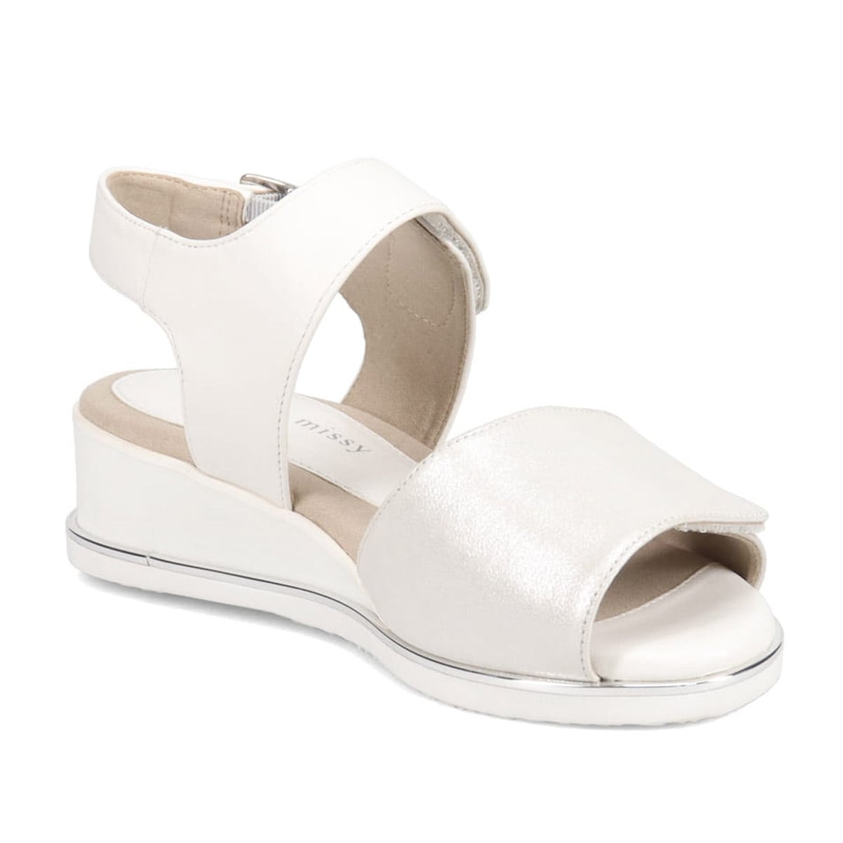 ミッシー デ ミッシー missy des missy 軽量ソールのキレイめスポーツサンダル  MMD7523 WHITE/C M