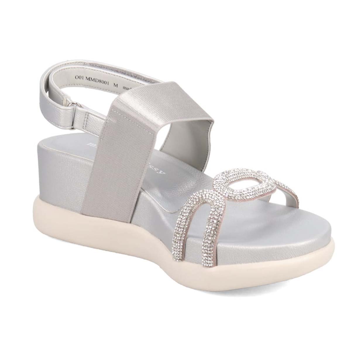 ミッシーデミッシー missy des missy ウェッジヒールサンダル　MMD8001 SILVER M　(23.0～23.5)