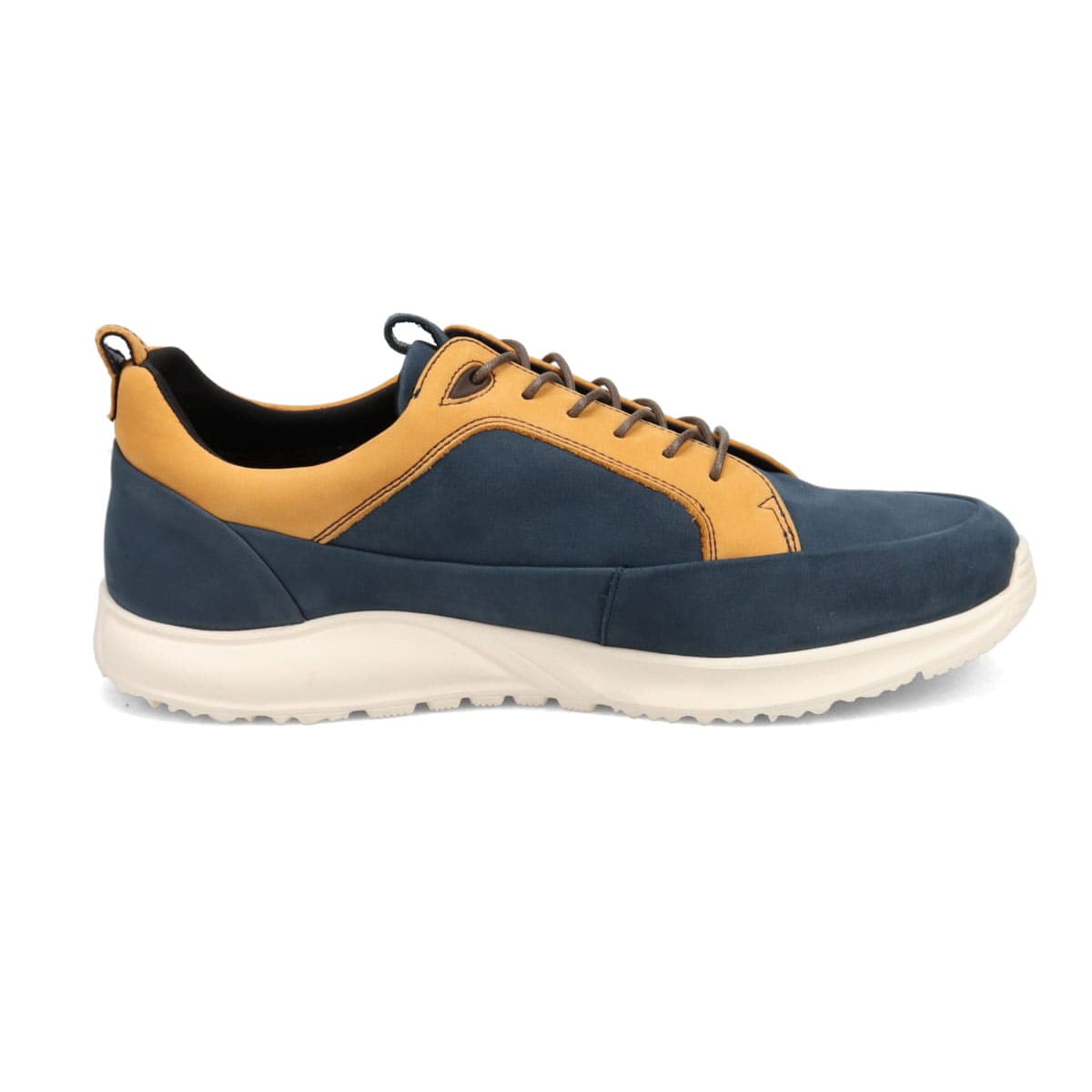 【GORE-TEX】マドラスウォーク madrasWalk　全天候快適なレザースニーカー　MW7600 NAVY/YELLOW 25.0