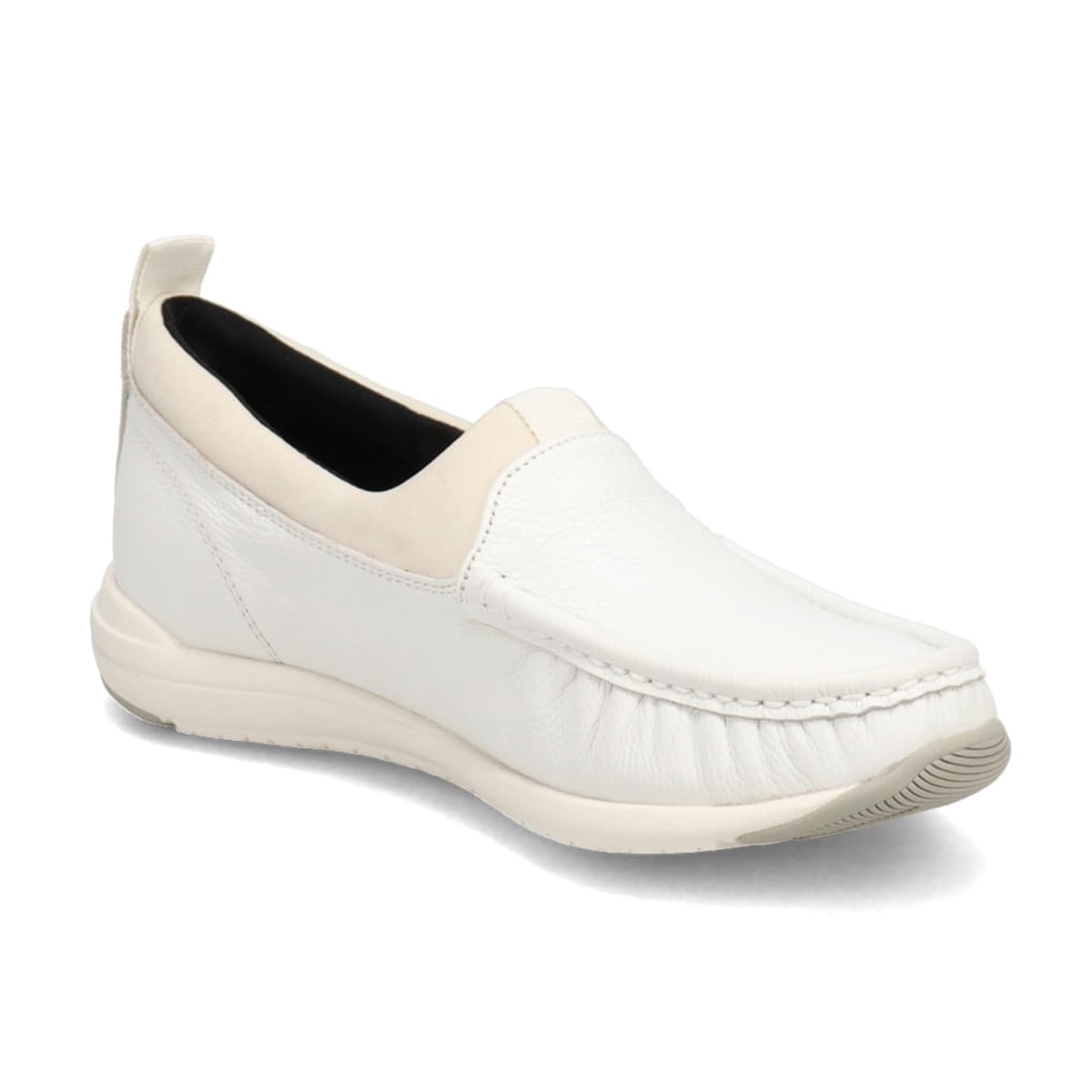 【GORE-TEX】マドラスウォーク madras Walk 「Recovery Shiatsu Insole」搭載で指圧効果により血行をよくする。ゴアテックス・モカシンスリッポンシューズ　MWL1021R WHITE 23.0