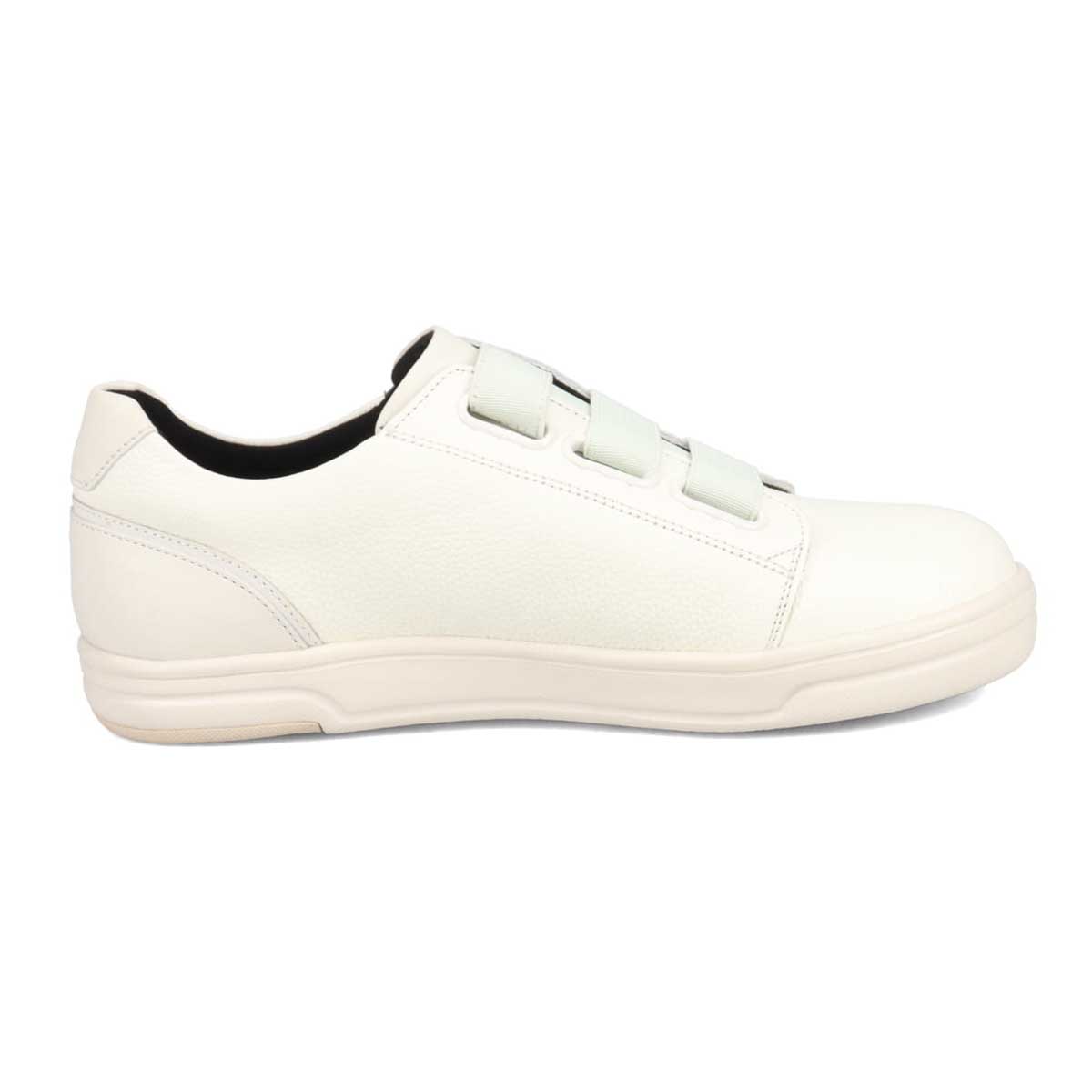 【GORE-TEX】マドラスウォーク madras Walk  より足馴染みの良い革にグレードアップ　ベルテッドスニーカー  MWL1027 WHITE 23.0