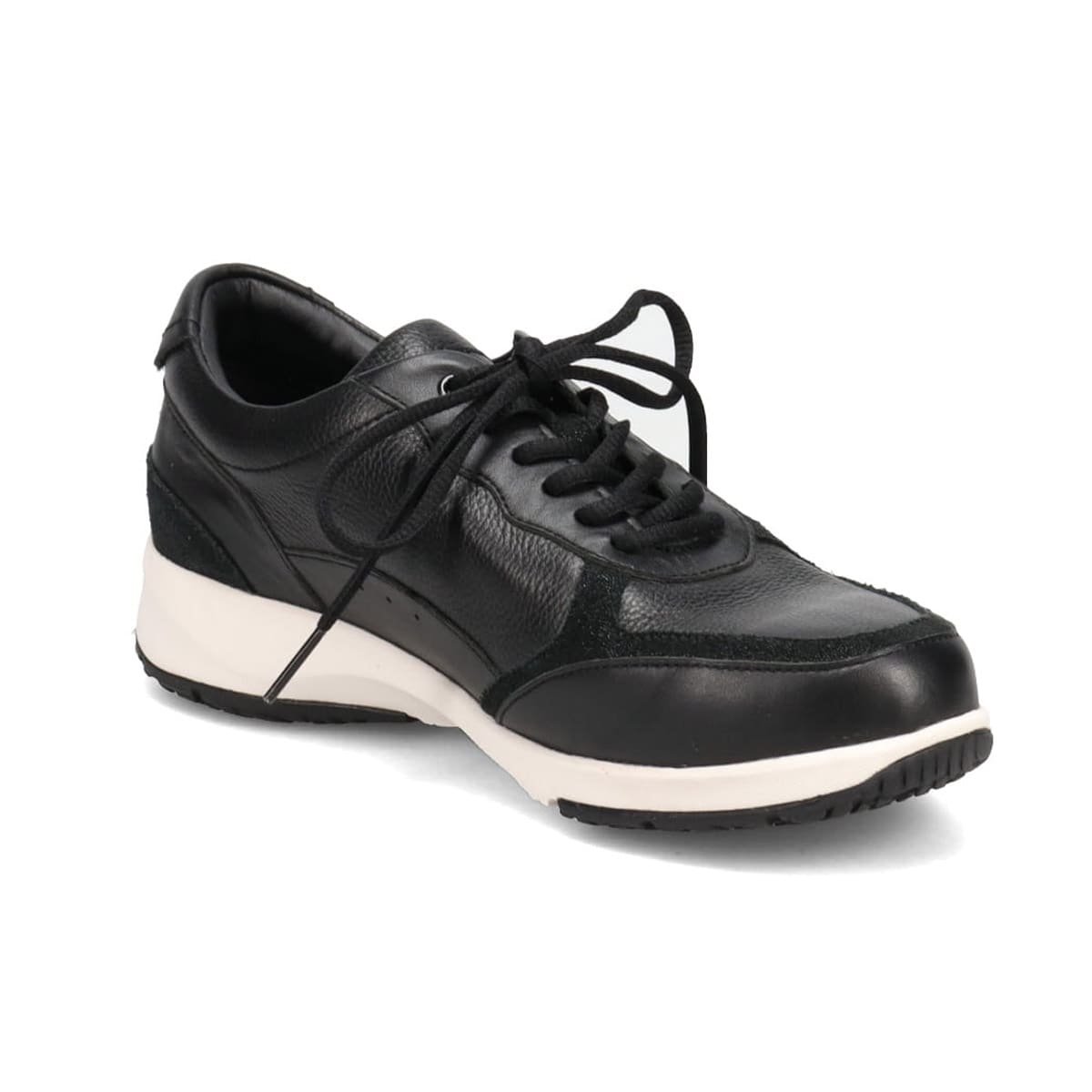 【GORE-TEX】マドラスウォーク madras Walk 「Recovery Shiatsu Insole」搭載で指圧効果により血行をよくする。旅行に最適 ウォーキングレザースニーカー　MWL1204R BLACK 23.0