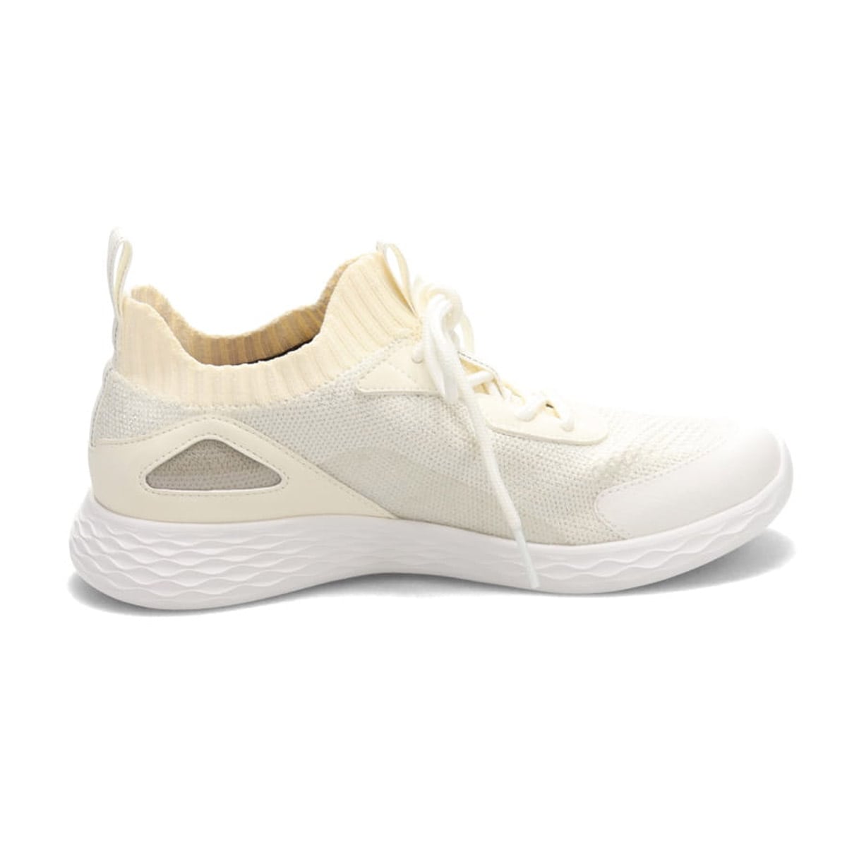 【GORE-TEX】マドラスウォーク madras Walk　GORE－TEX機能搭載 フライニットスニーカー  MWL3000 IVORY 23.0