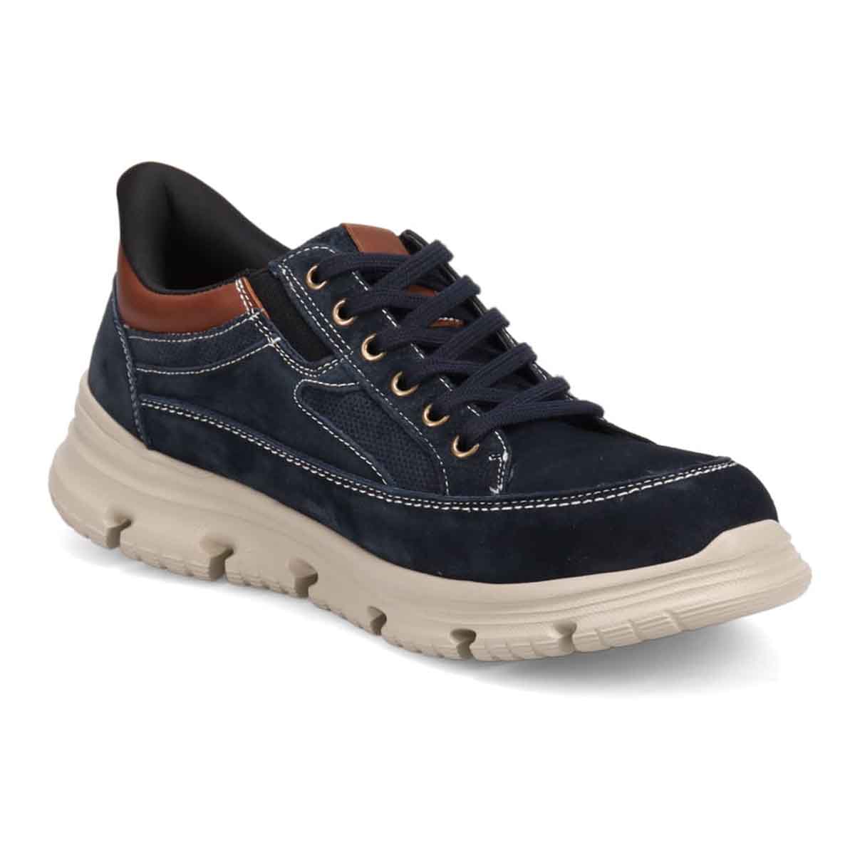 プロ コンフォート PRO-COMFORT メンズ レースアップカジュアルシューズ　PC6014 NAVY-SILK 25