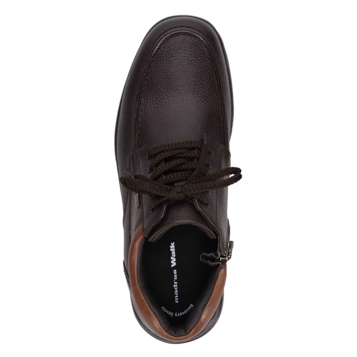 【GORE-TEX】マドラスウォーク madras Walk 「Recovery Shiatsu Insole」搭載で指圧効果により血行を115％促進。 【防水 防滑 4E 】ゴアテックスフットウェア レースアップカジュアルブーツ SPMW5477R BROWN 25.0