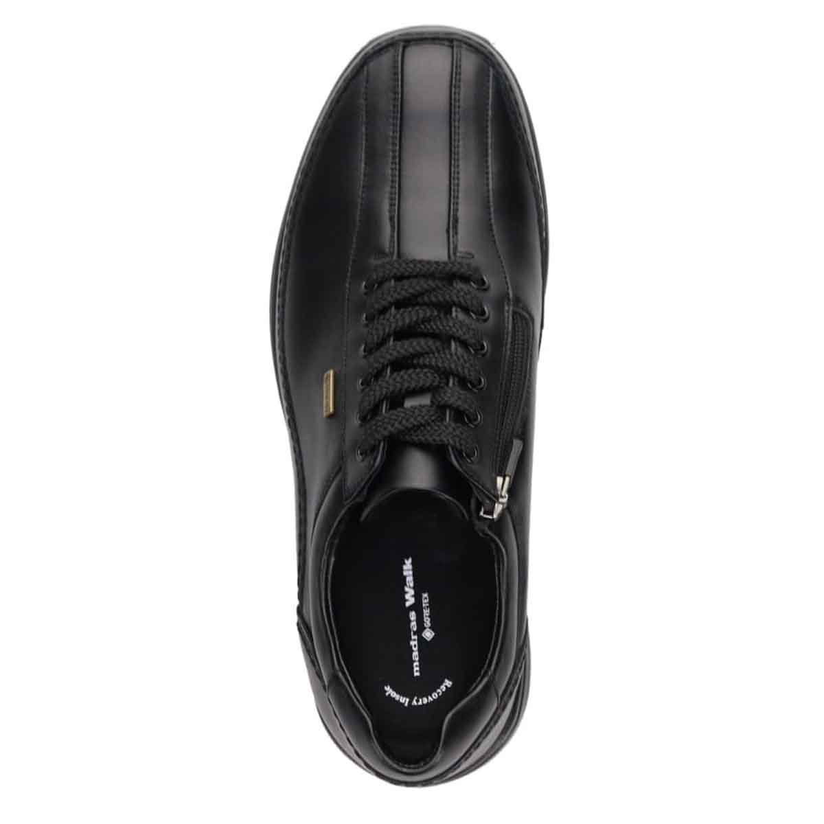 【GORE-TEX】マドラスウォーク madras Walk 「リカバリー指圧インソール」搭載で指圧効果により血行を115％促進。カジュアルシューズ SPMW5481R BLACK 25.0