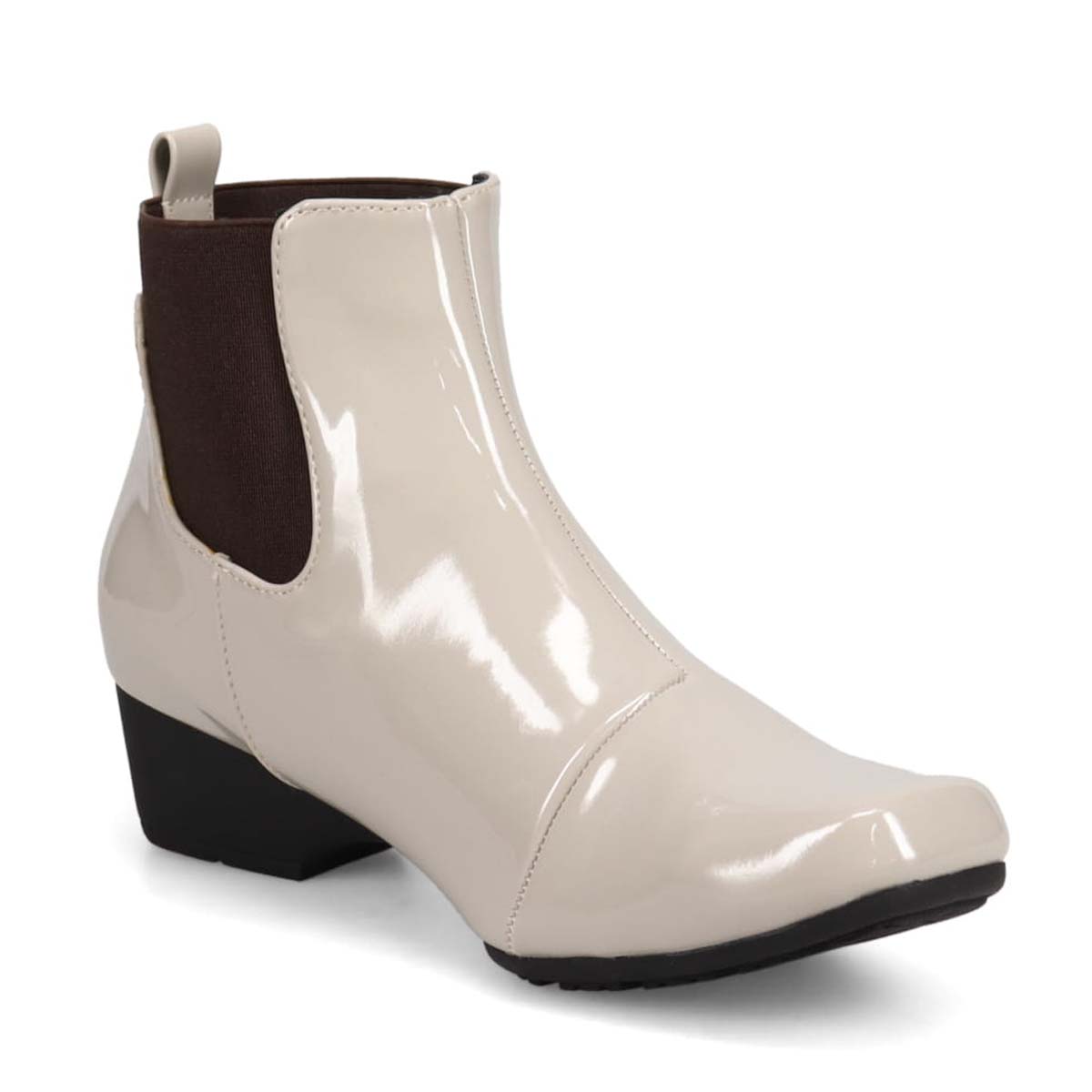 ソフトステップ SOFT STEP 雨の日も安心♪レイン対応ショートゴアブーツ IVORY-ENAMEL 23.0