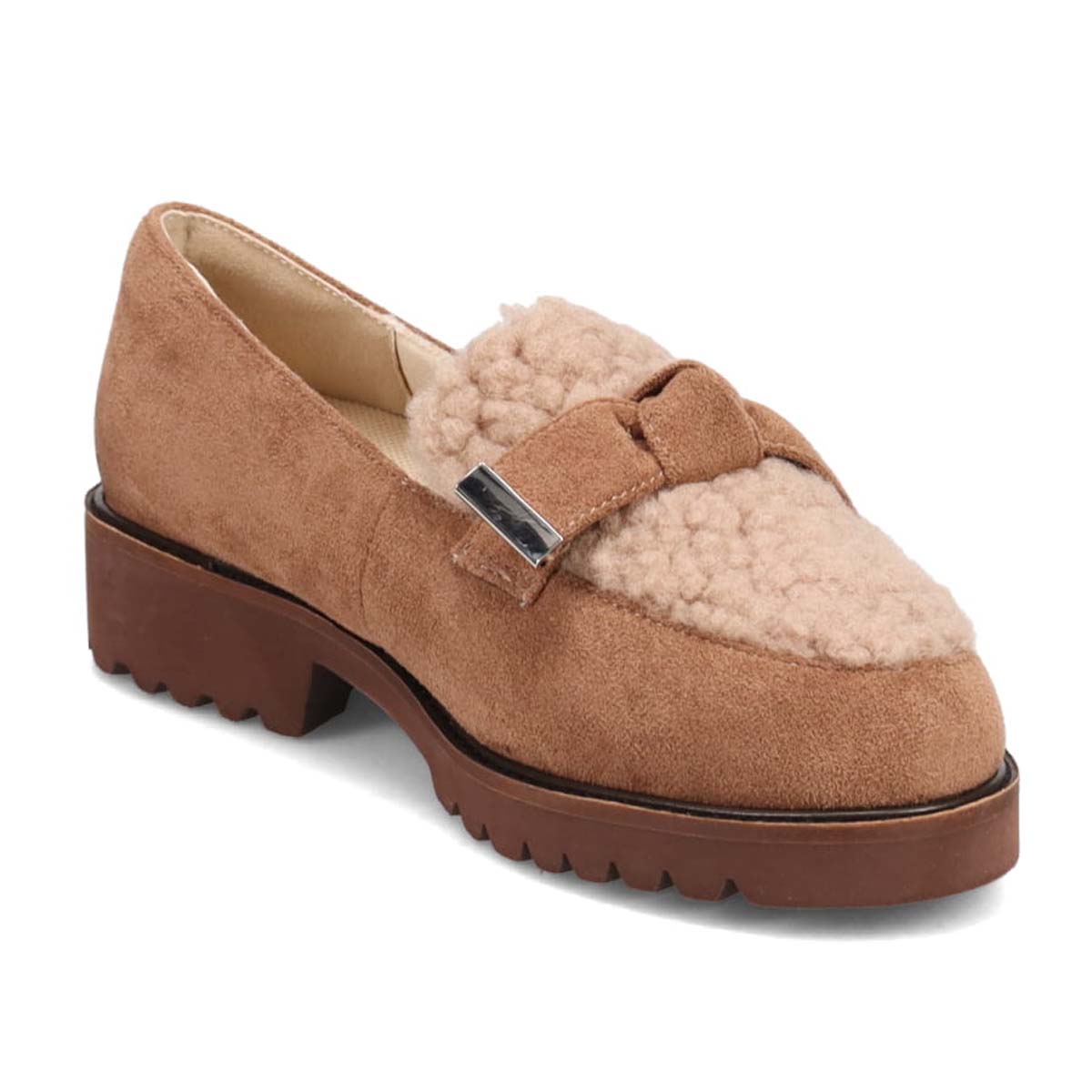 テーン tehen 高みえきれいめローファー　TN1792 D-BEIGE/C 23.0