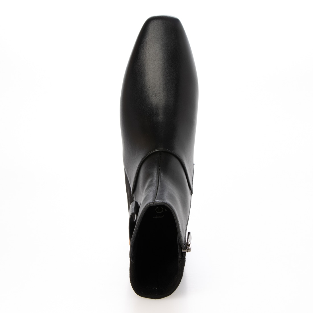 【撥水仕様】テーン tehen ラインが綺麗なベルト飾り付きショートブーツ TN5703 BLACK/C 23.0
