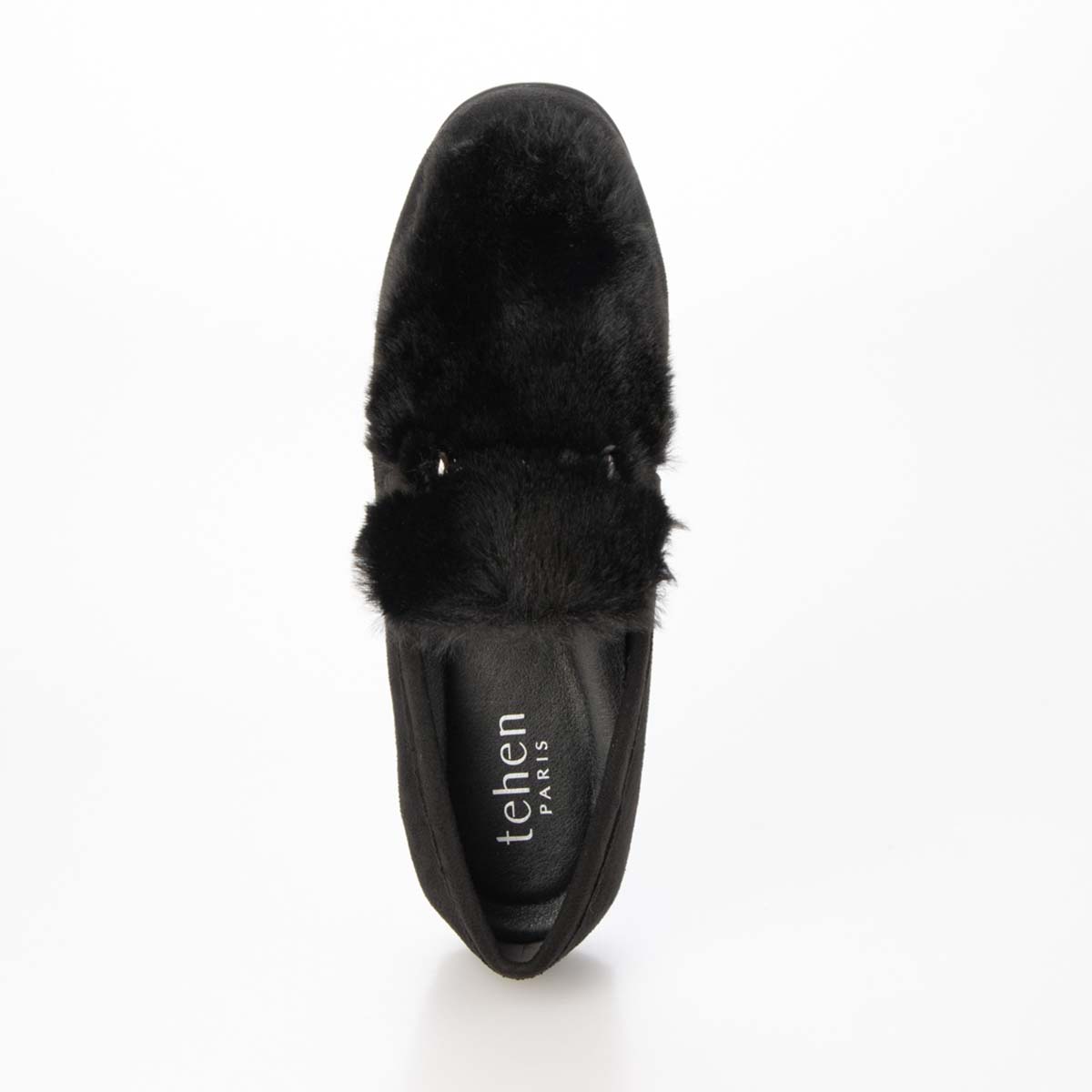テーン tehen ビットとファー付きドライビングシューズ TN5704 BLACK 23.0