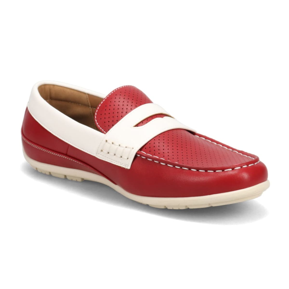 ユーピーレノマ U P Renoma パンチング素材を使用した カジュアルローファー U4018 25 0 Black メンズ Madras マドラス 公式