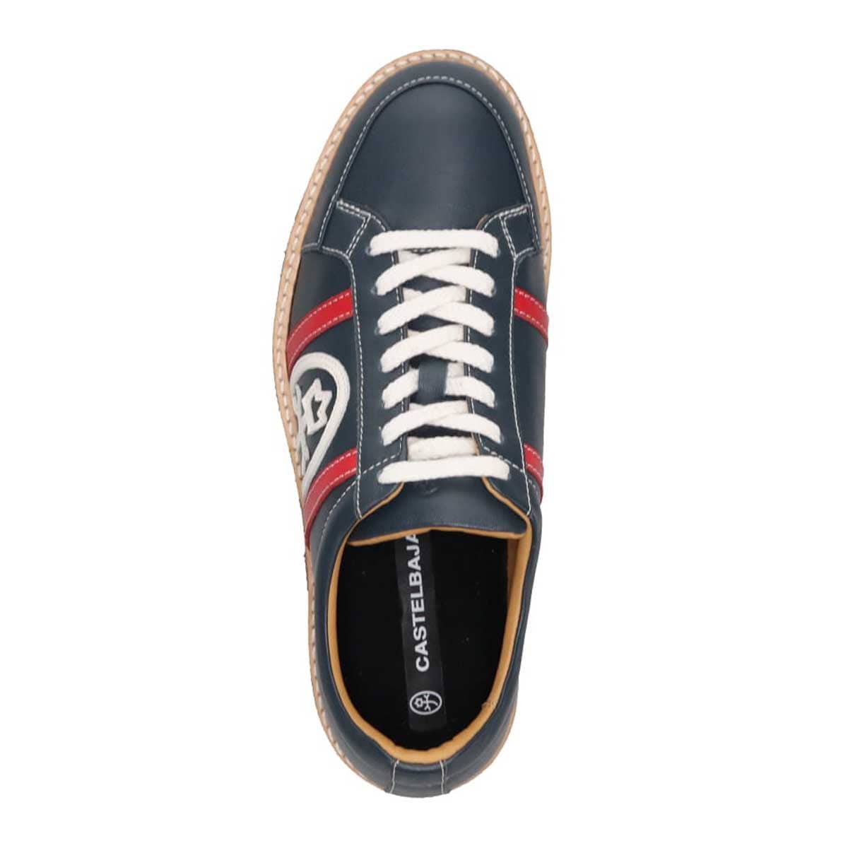カステルバジャック CASTELBAJAC ローカットレザースニーカー 012321 NAVY 25.0